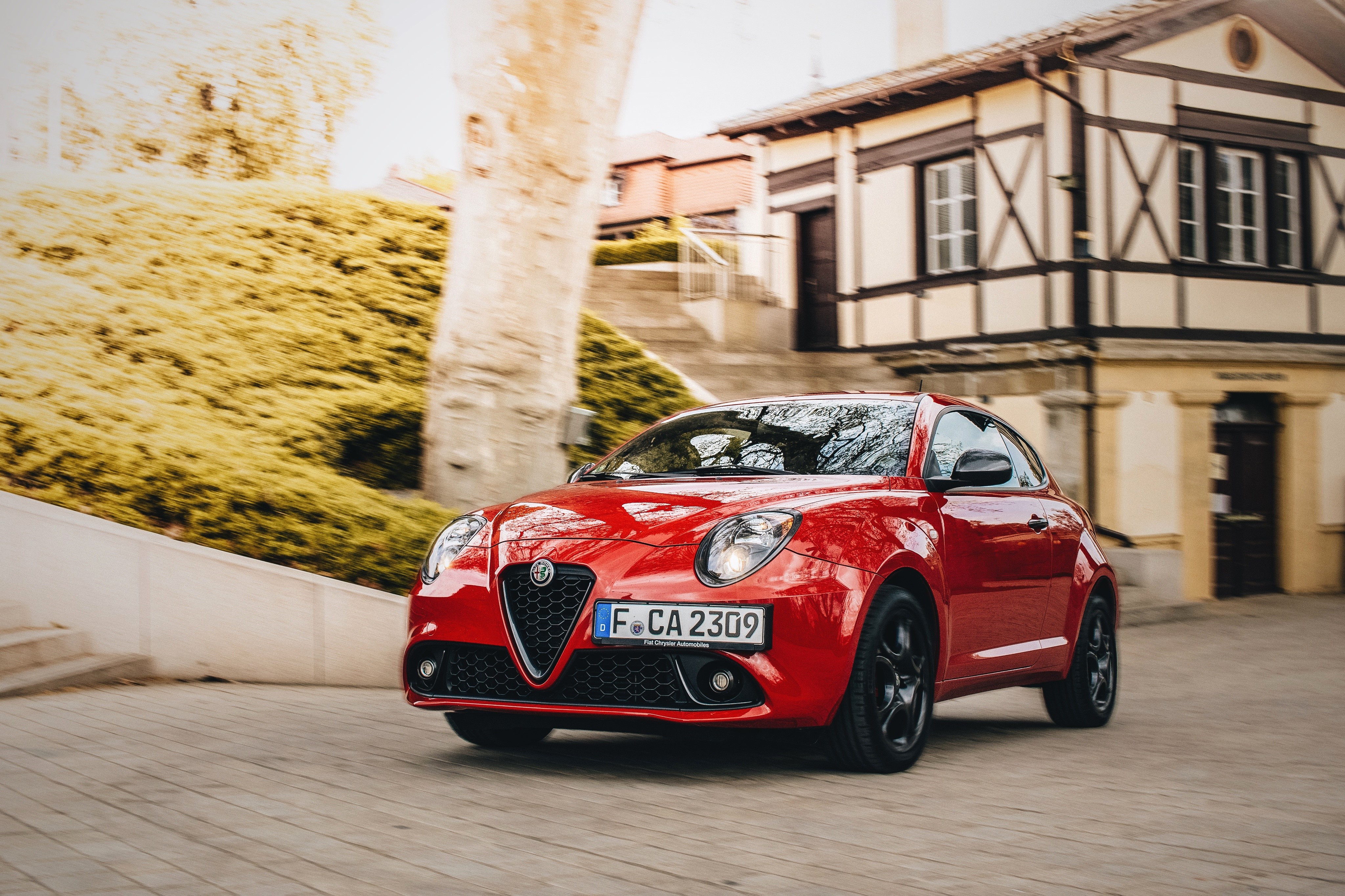 Red Alfa Romeo Mito Veloce Pack 955 HD Wallpaper