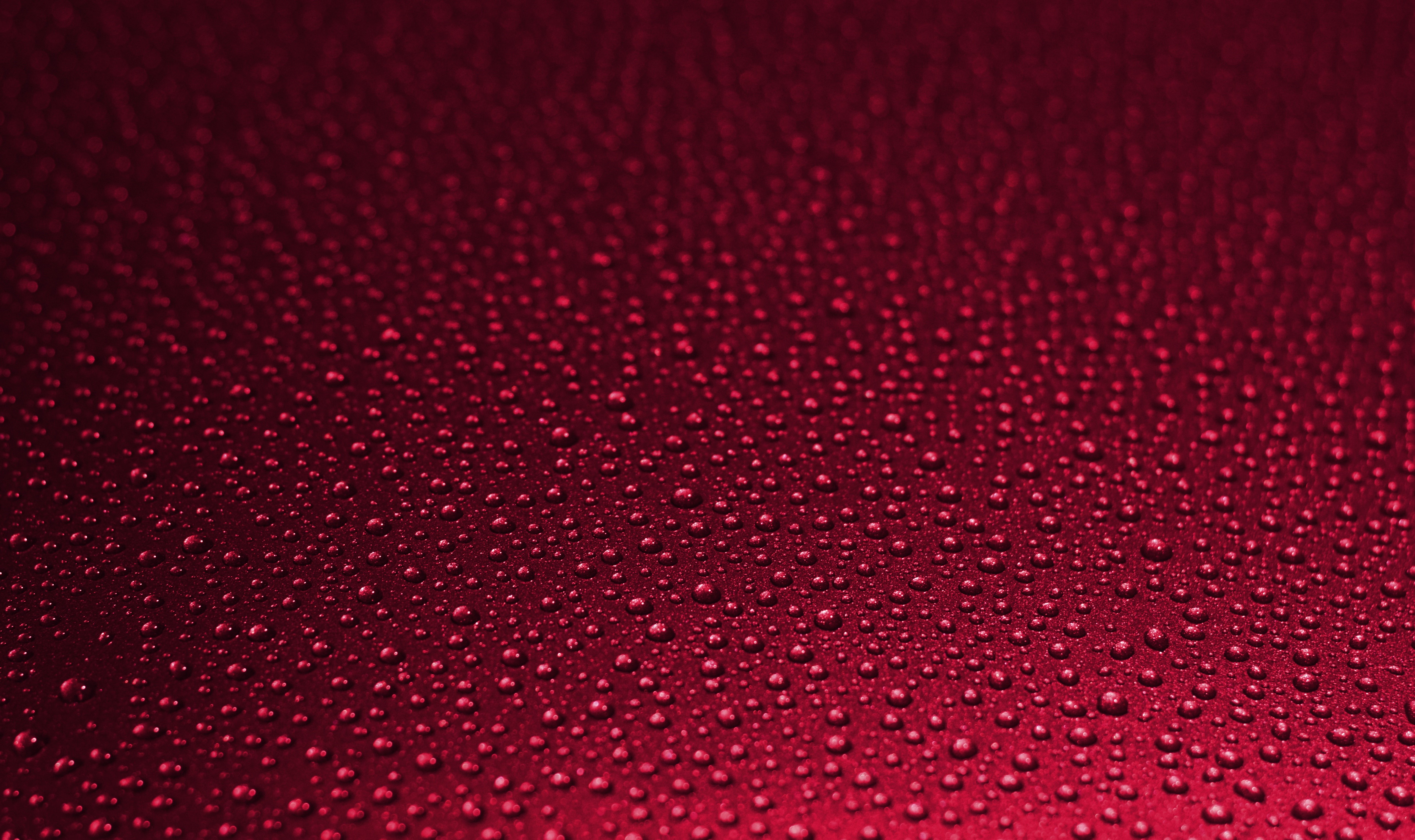 Red background with water drops texture HD Wallpaper
