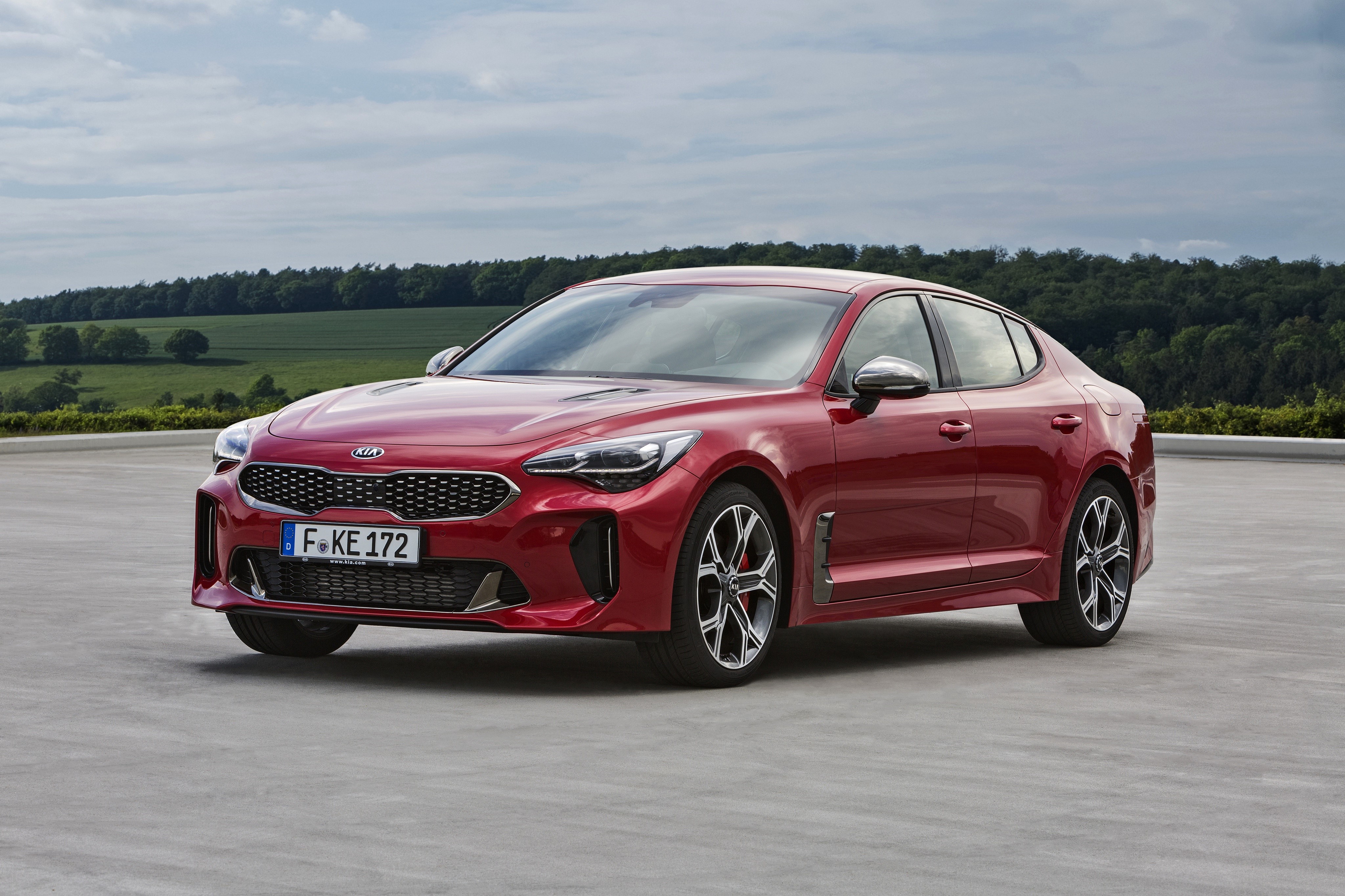 4K Red Kia Stinger GT HD Wallpaper