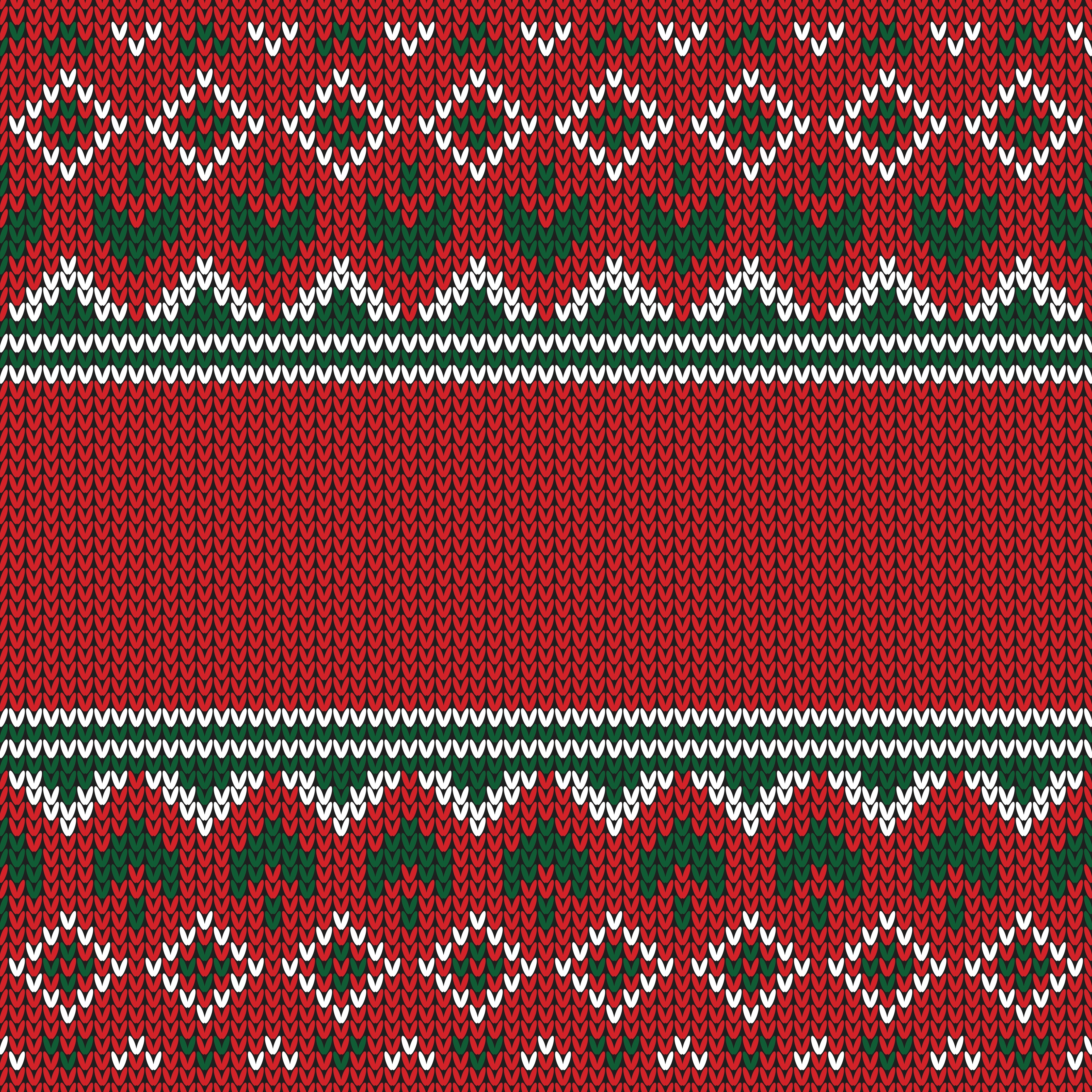 Red and green knitted Christmas sweater pattern HD Wallpaper