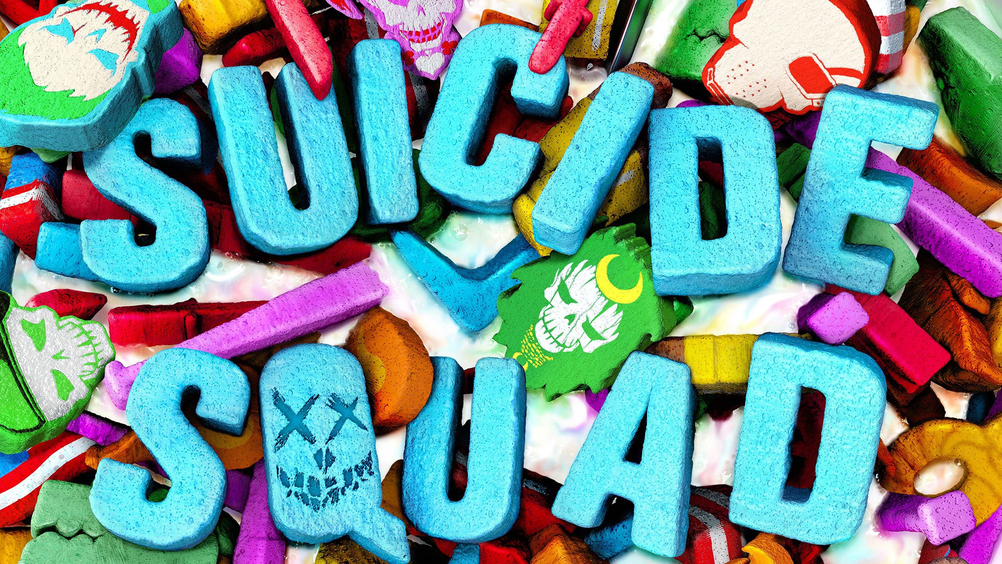 Suicide Squad 2016 Logo Emblem HD Wallpaper