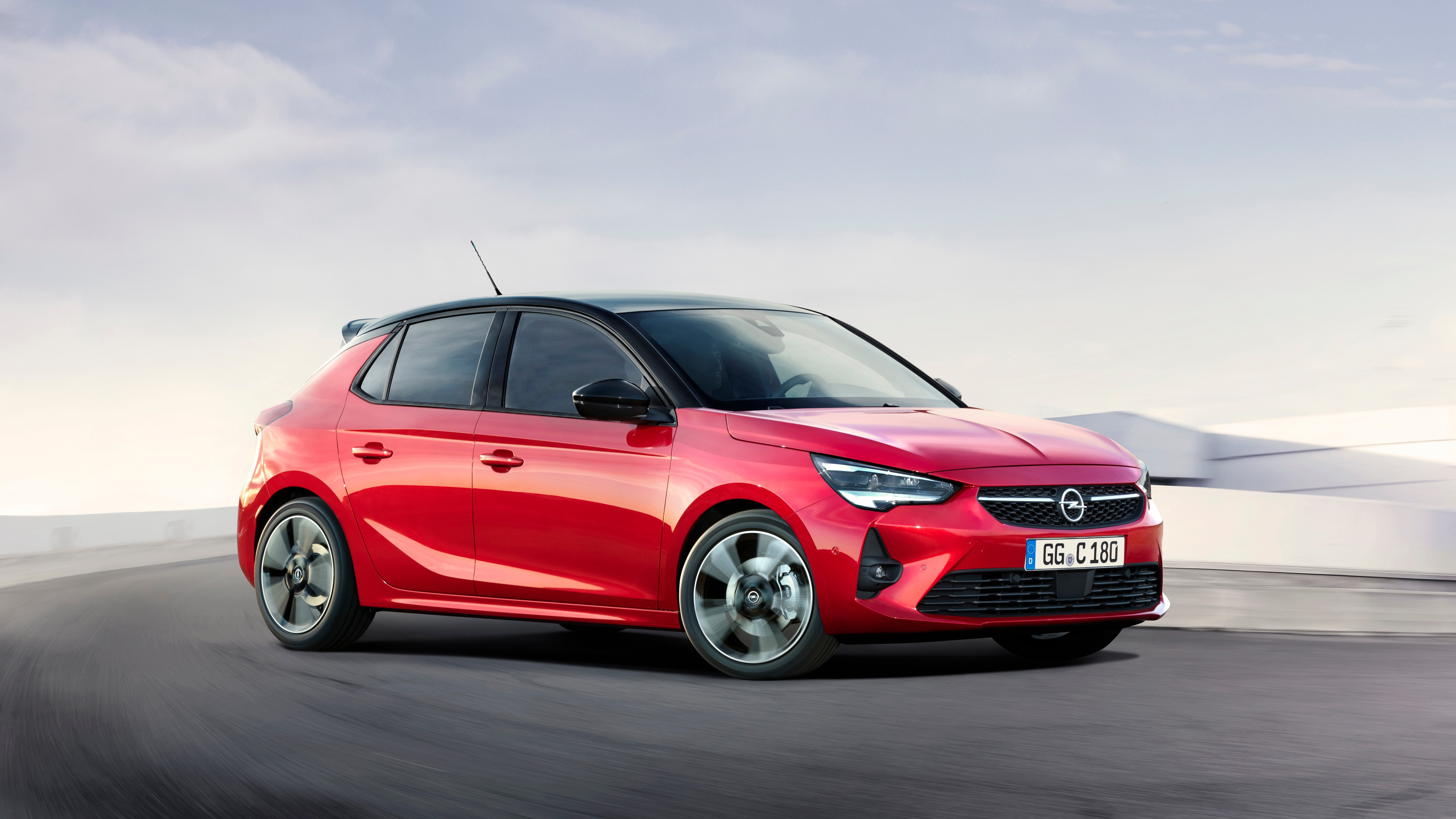 Red Opel Corsa GS Line Metallic HD Wallpaper