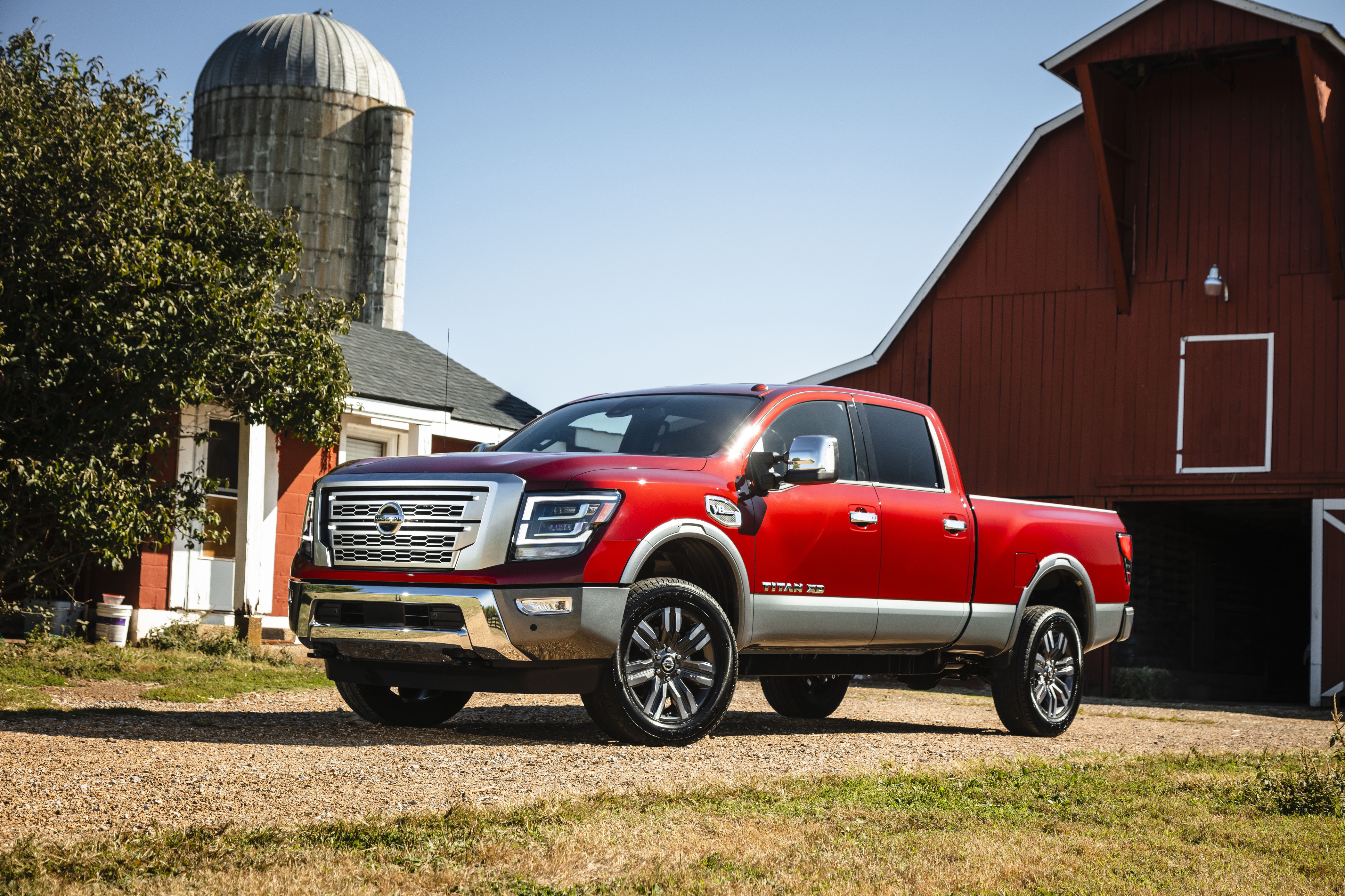 4K 2020 Nissan Titan XD Platinum Reserve Crew Cab Pickup HD Wallpaper