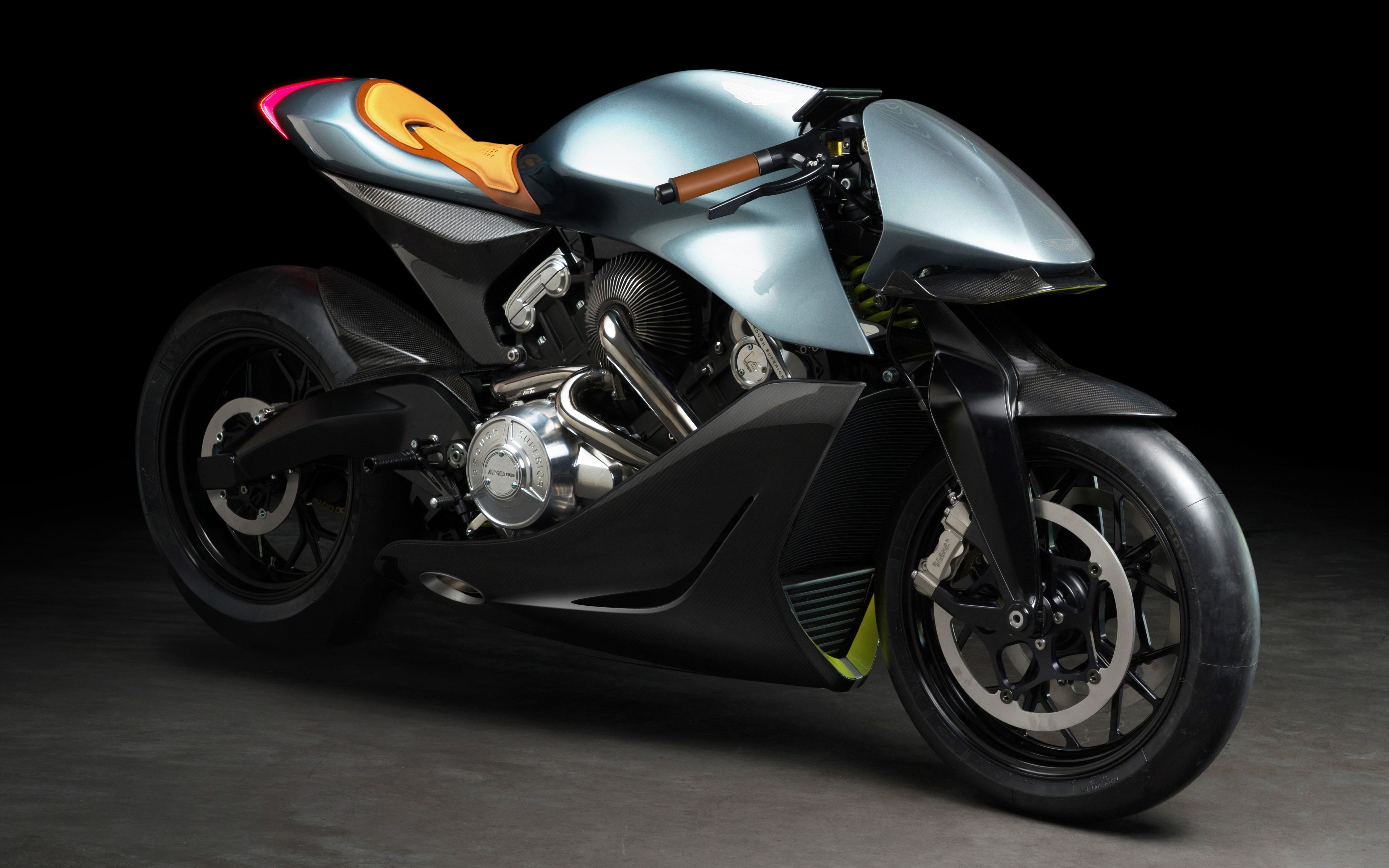 Aston Martin AMB 001 by Brough Superior Motorcycle HD Wallpaper