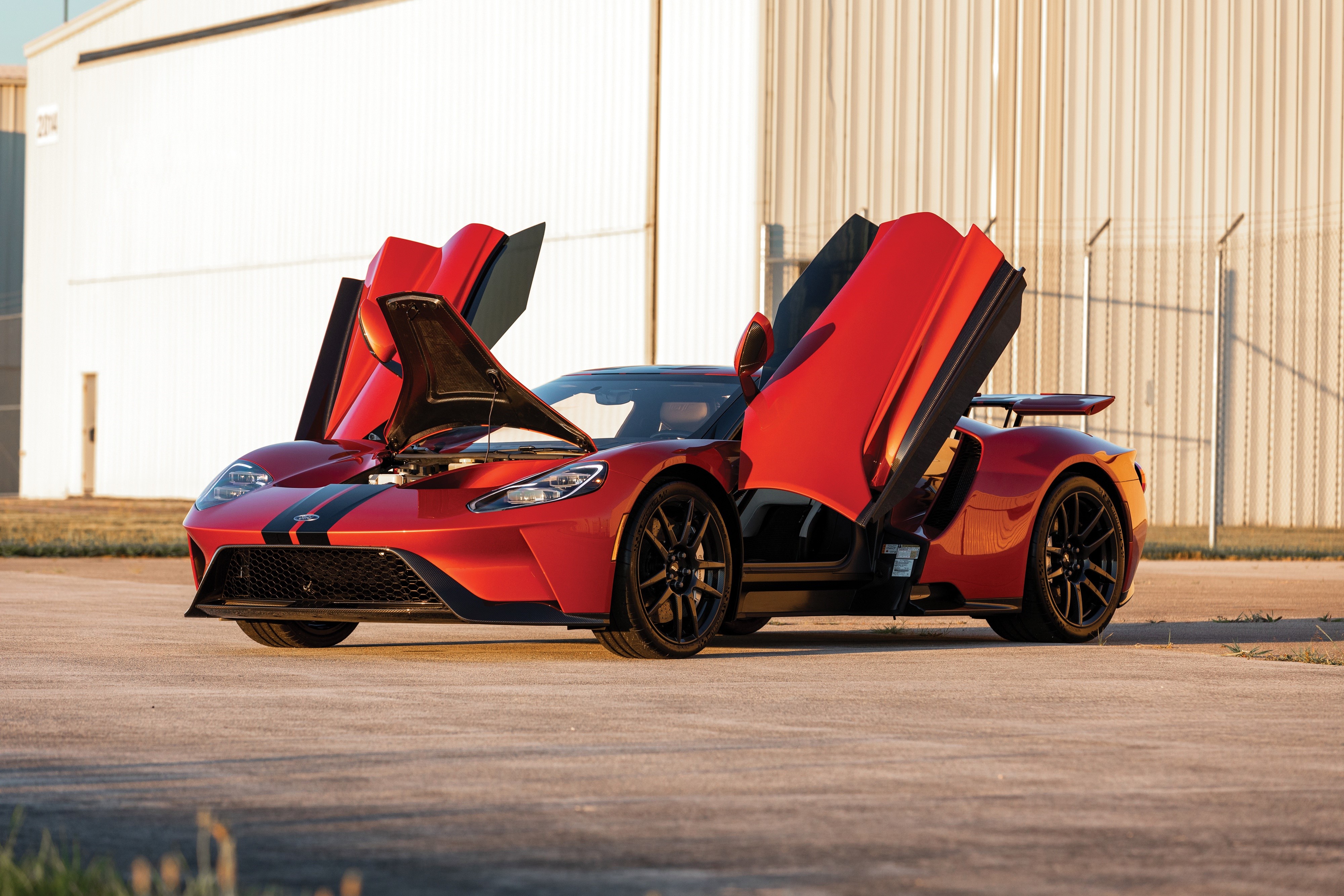 Ford GT with opened doors HD Wallpaper