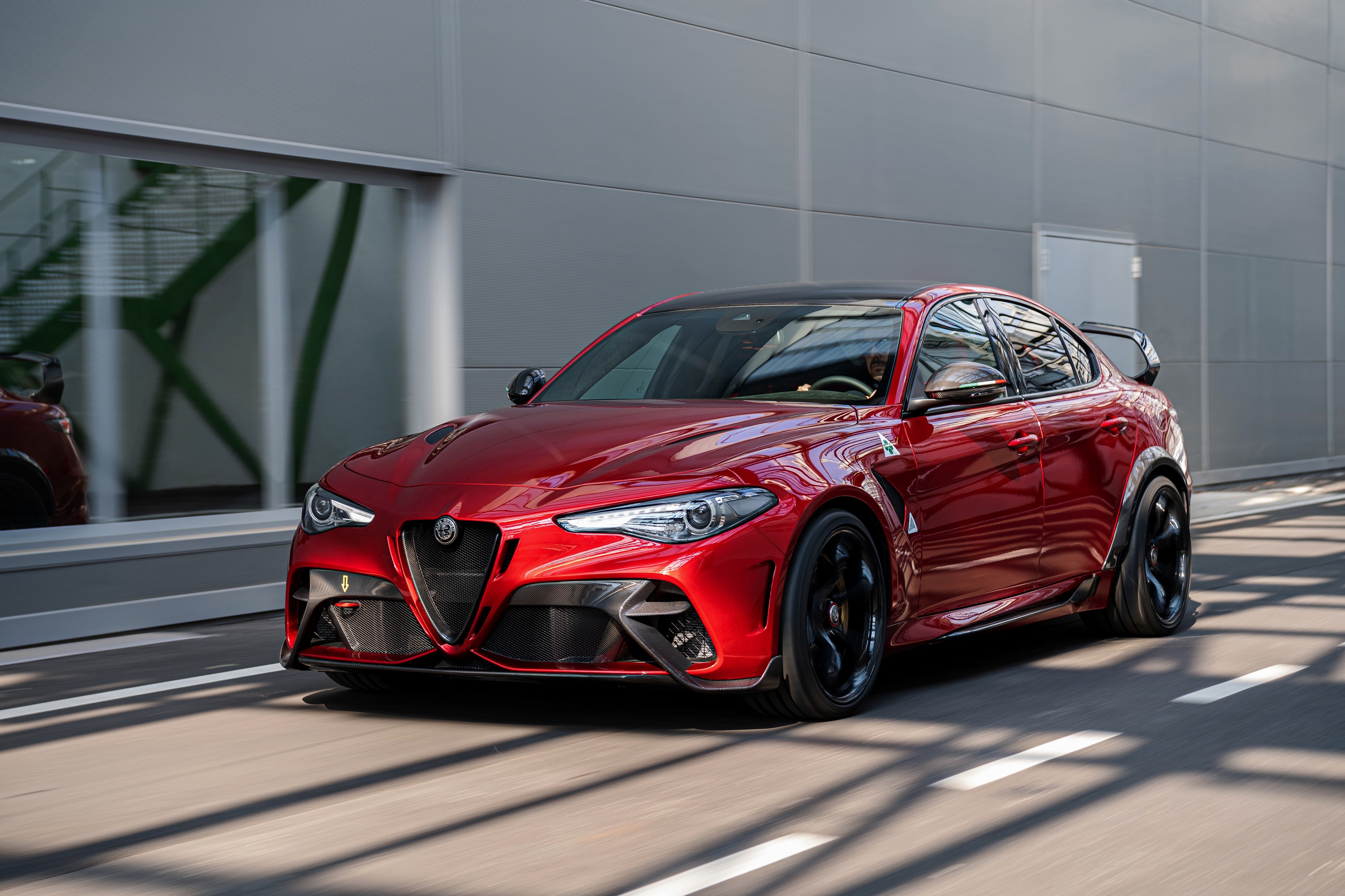 4K Alfa Romeo Giulia GTAm 2020 Red Sedan HD Wallpaper
