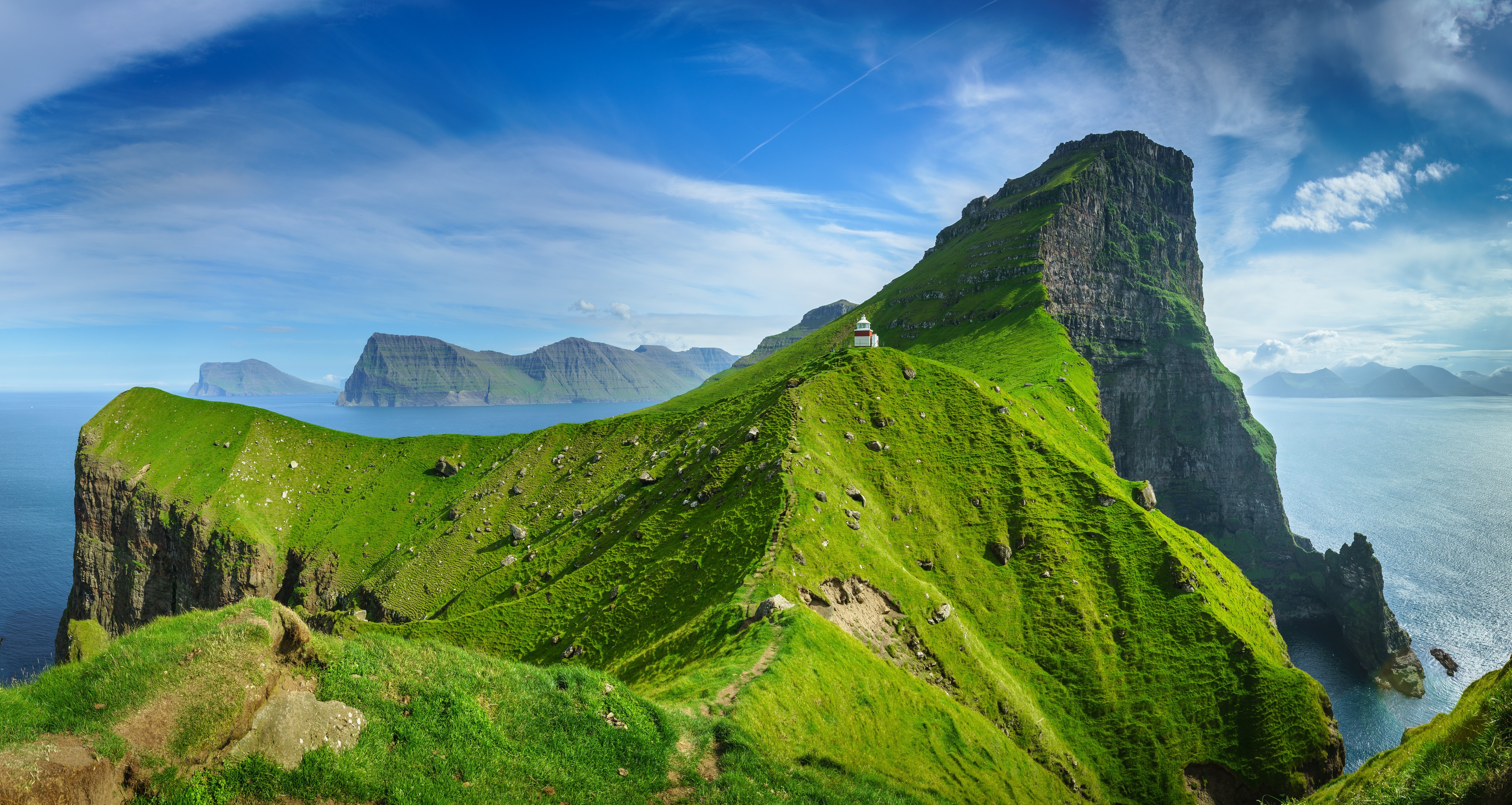 4K Kalsoy Lighthouse, Faroe Islands HD Wallpaper