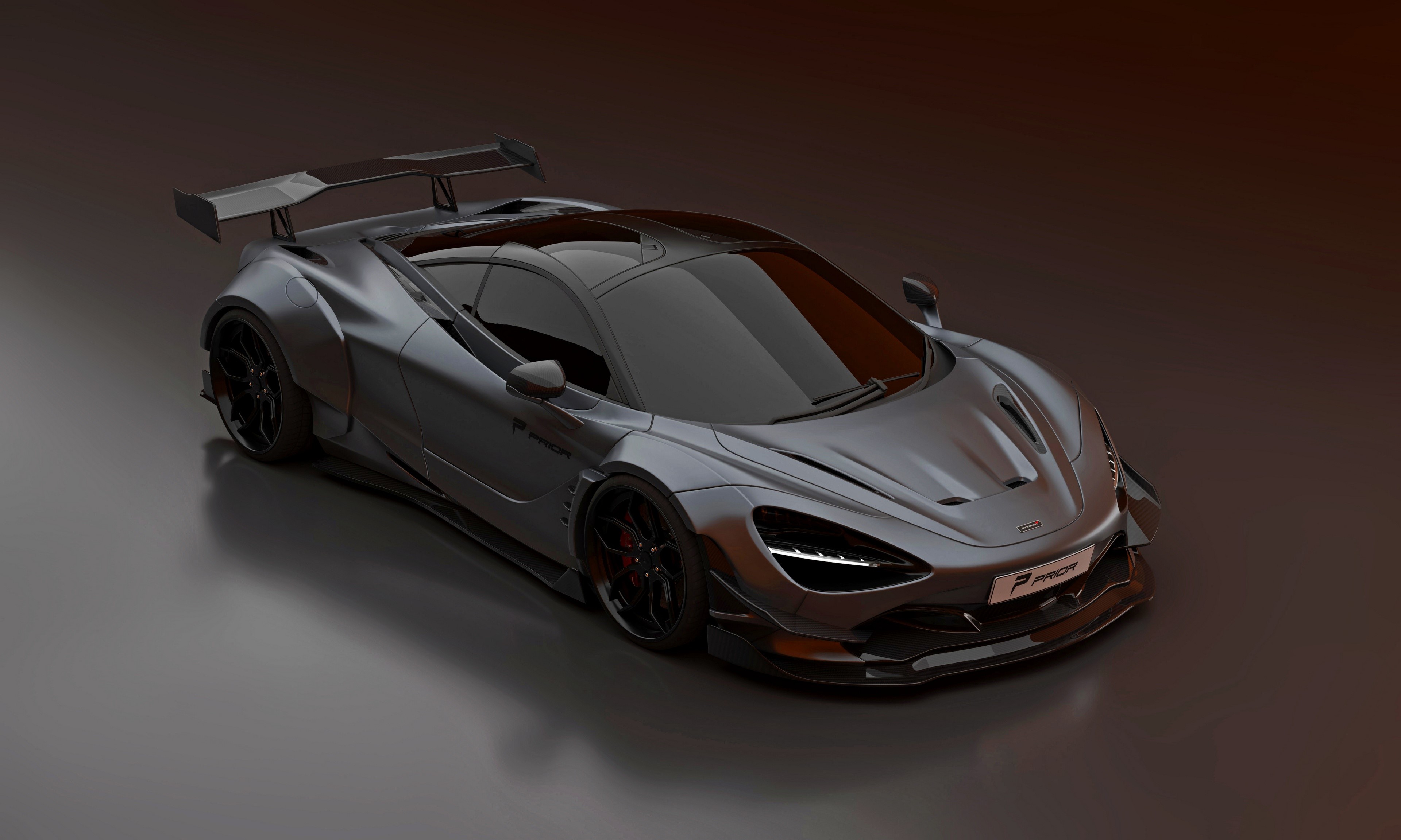 4K Grey Prior Design McLaren 720S Widebody Kit HD Wallpaper