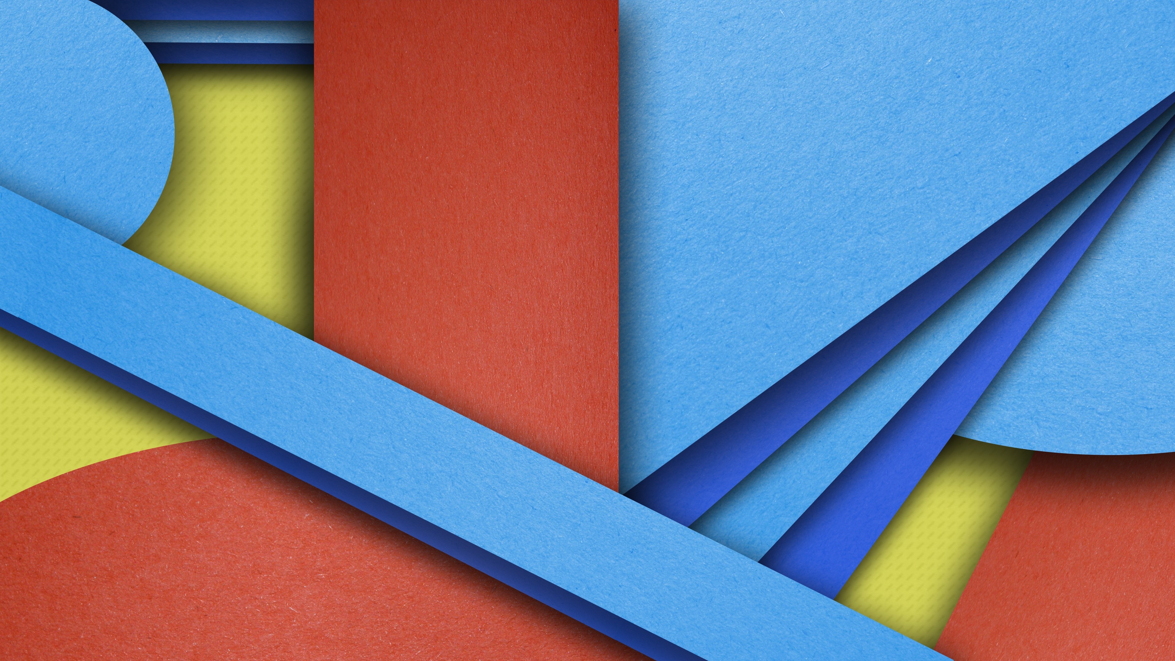 Geometric Shapes with Textured Paper Effect HD Wallpaper