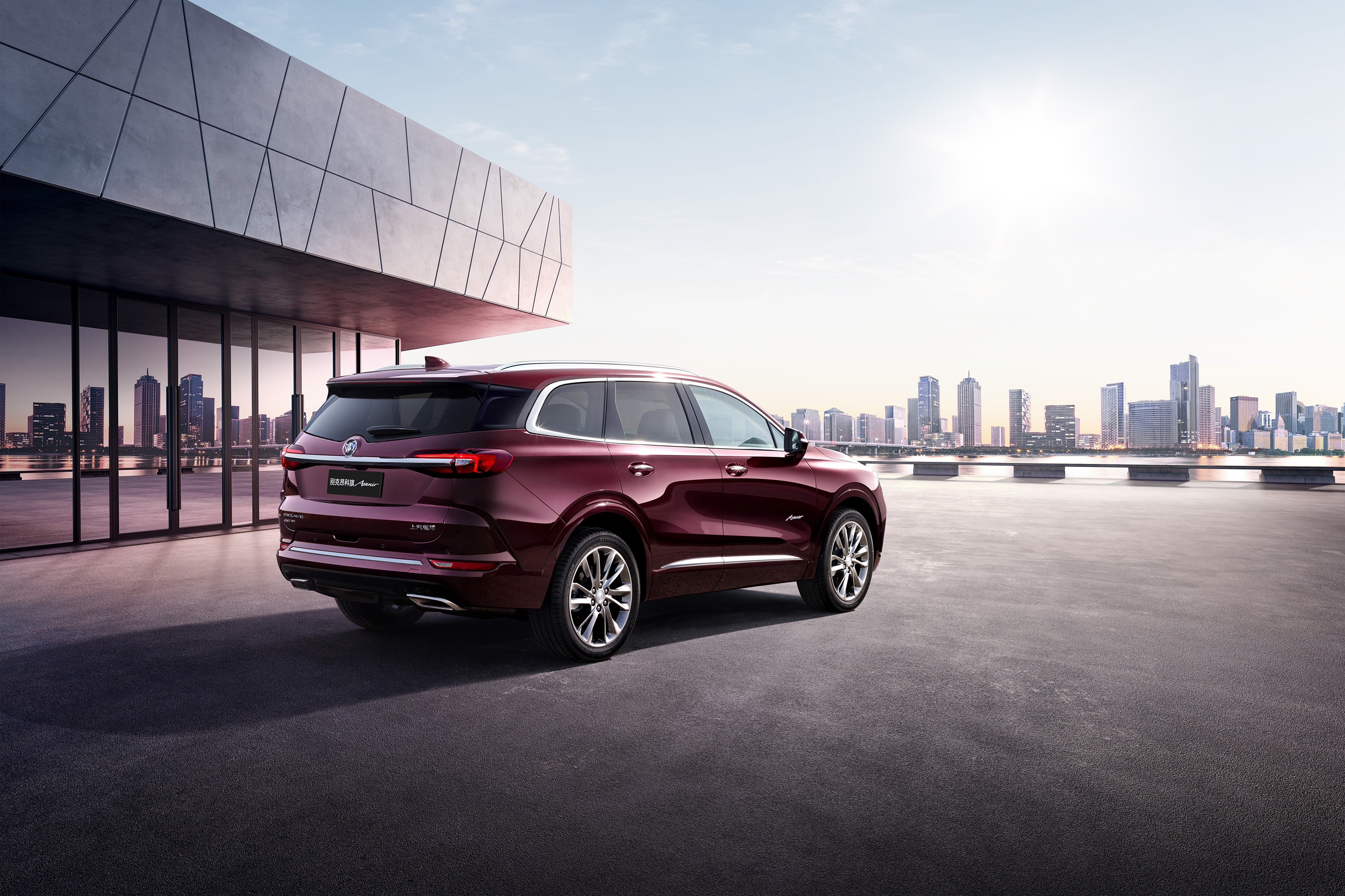 Buick Enclave 2019 Wine Color SUV HD Wallpaper