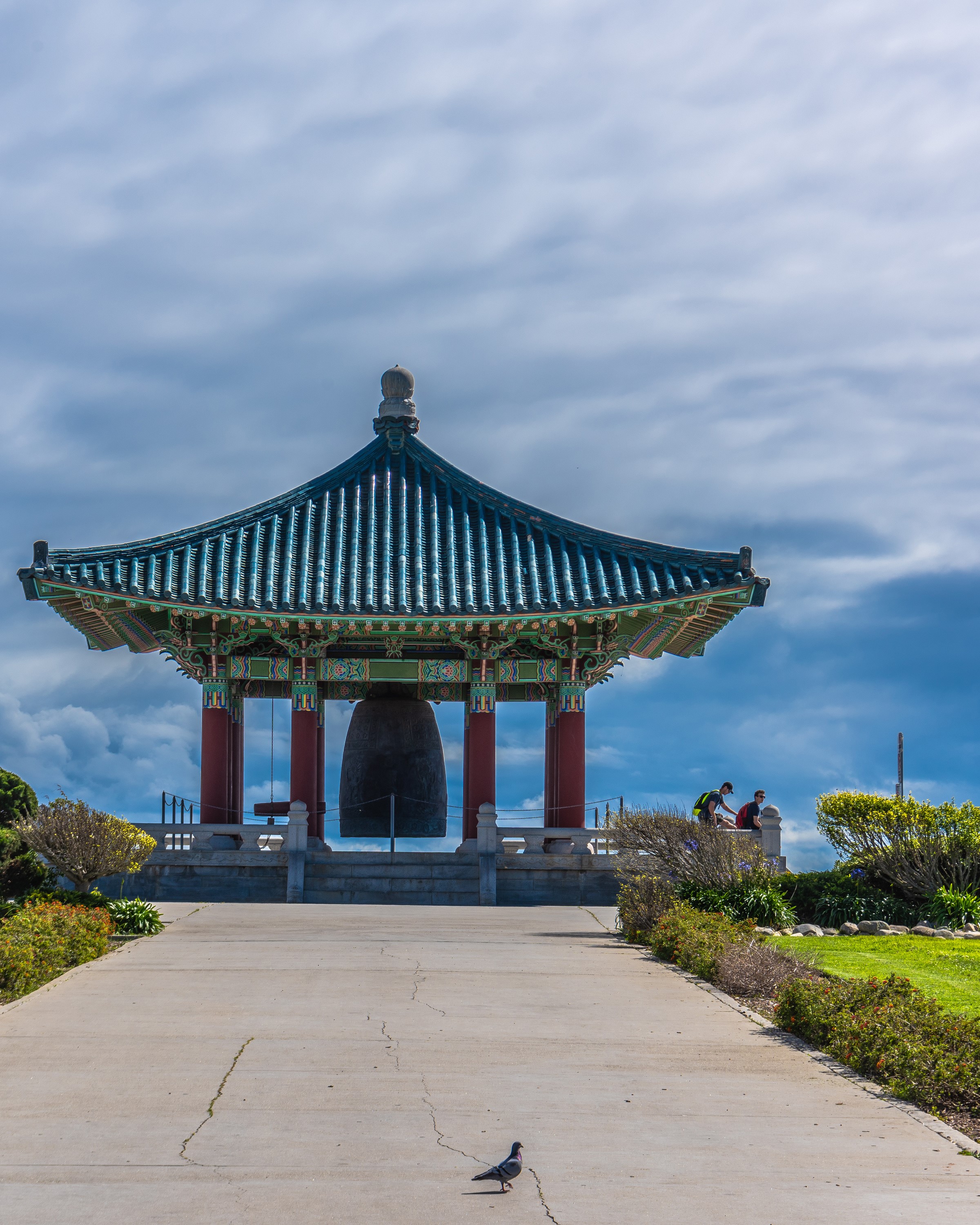 Korean Friendship Bell in San Pedro, California HD Phone Wallpaper