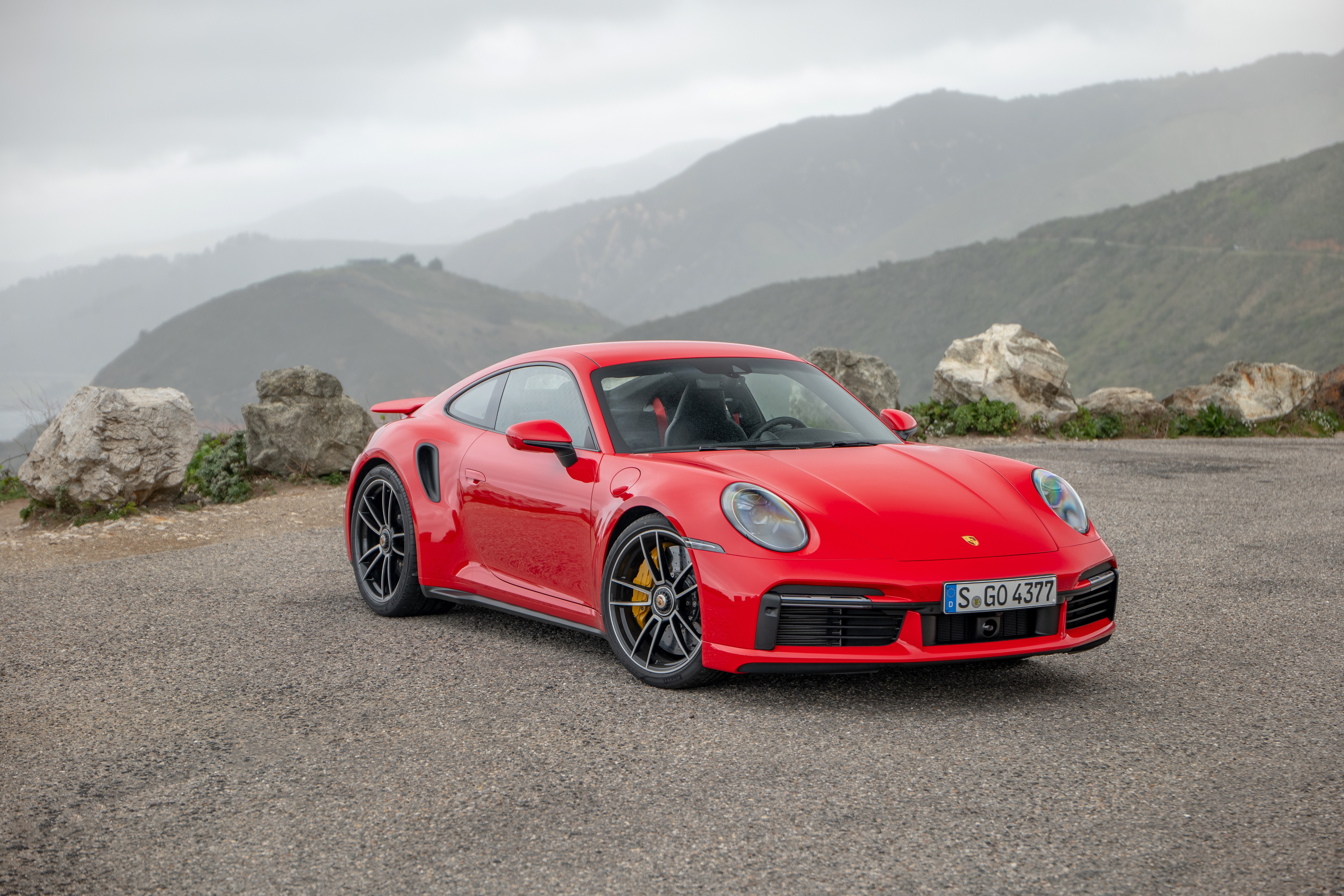 Red 2020 Porsche 911 Turbo S HD Wallpaper