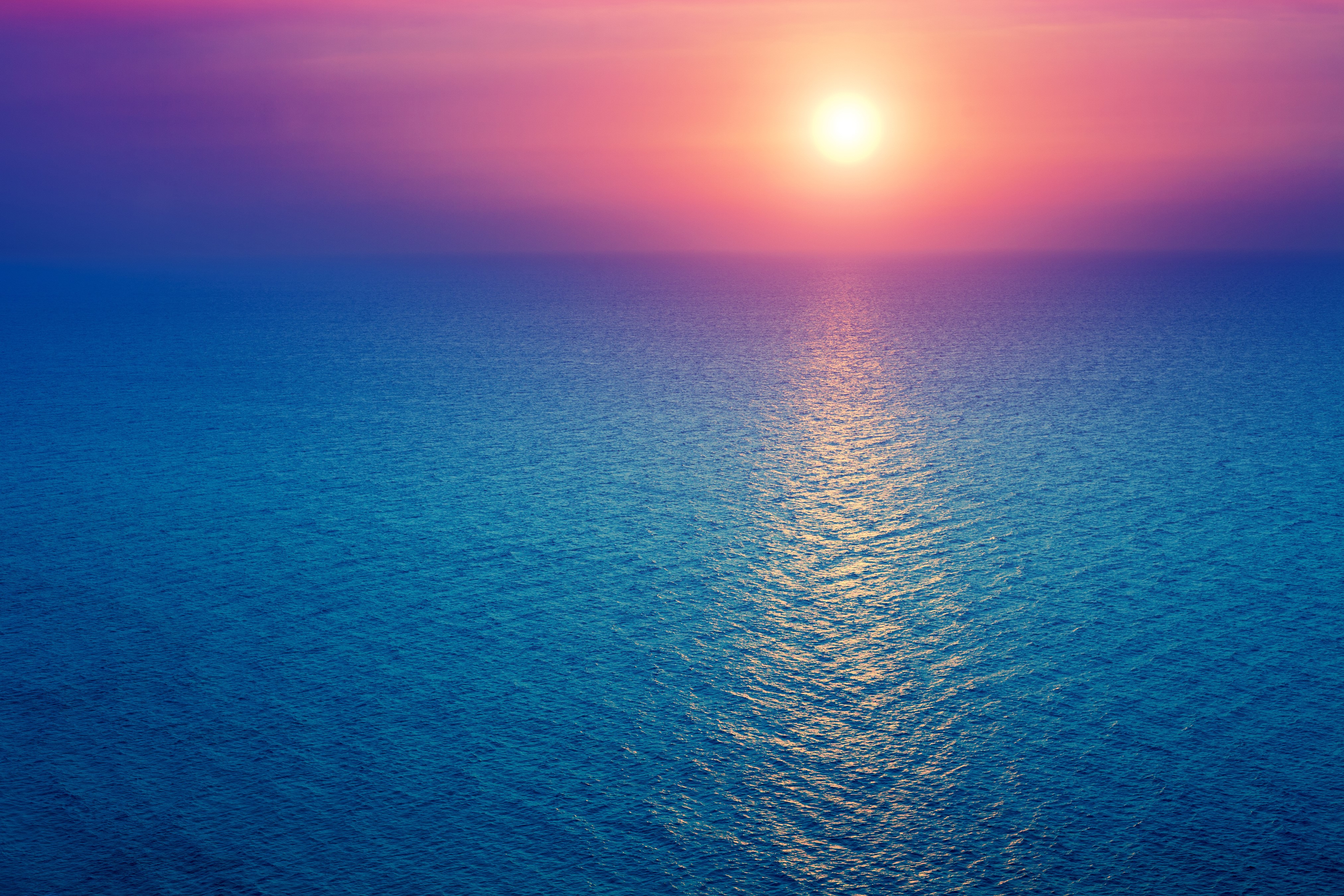 4K Sea Sunrises and sunsets Sun HD Wallpaper