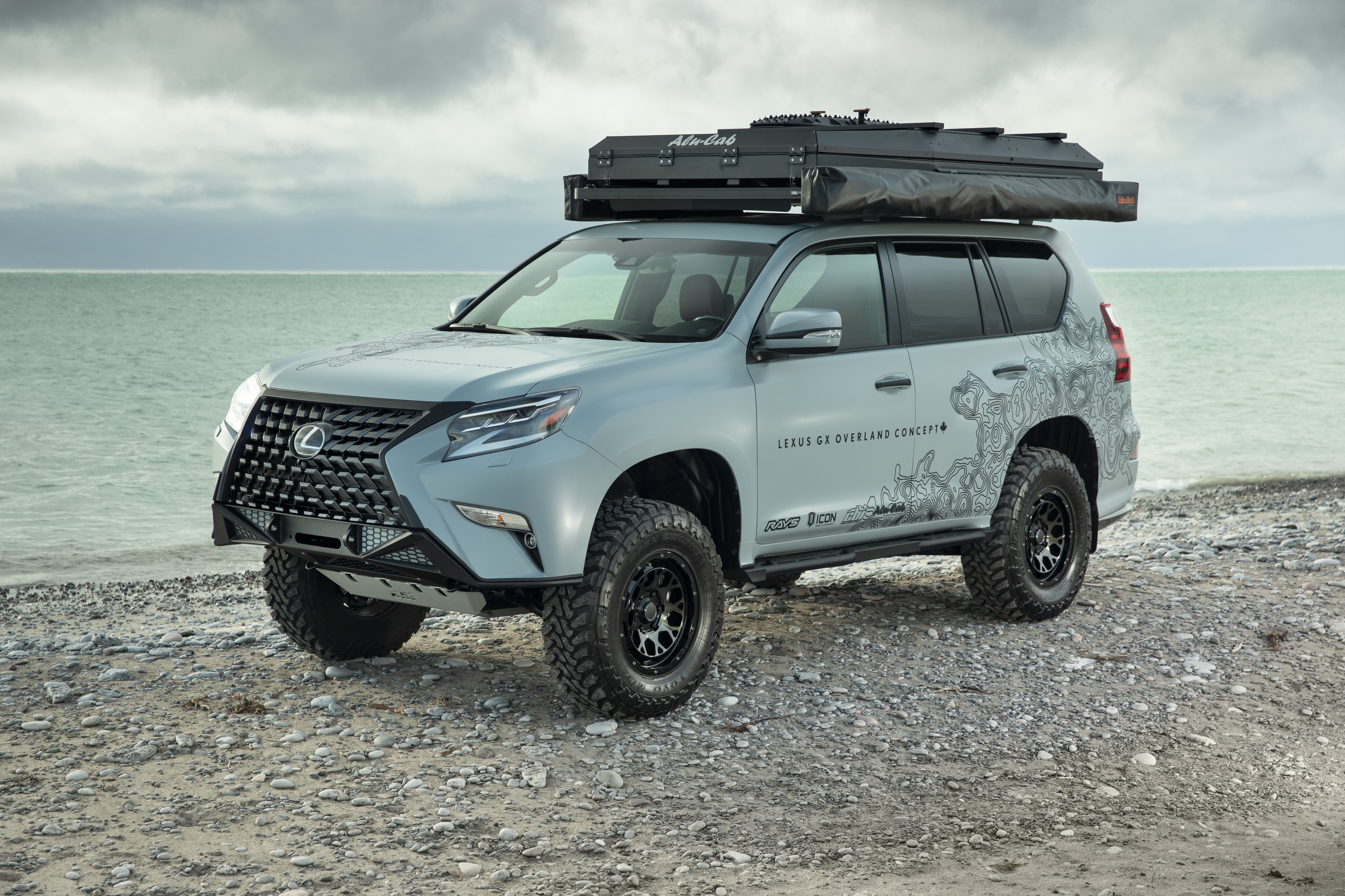 Lexus GX Overland Concept with Roof Tent HD Wallpaper