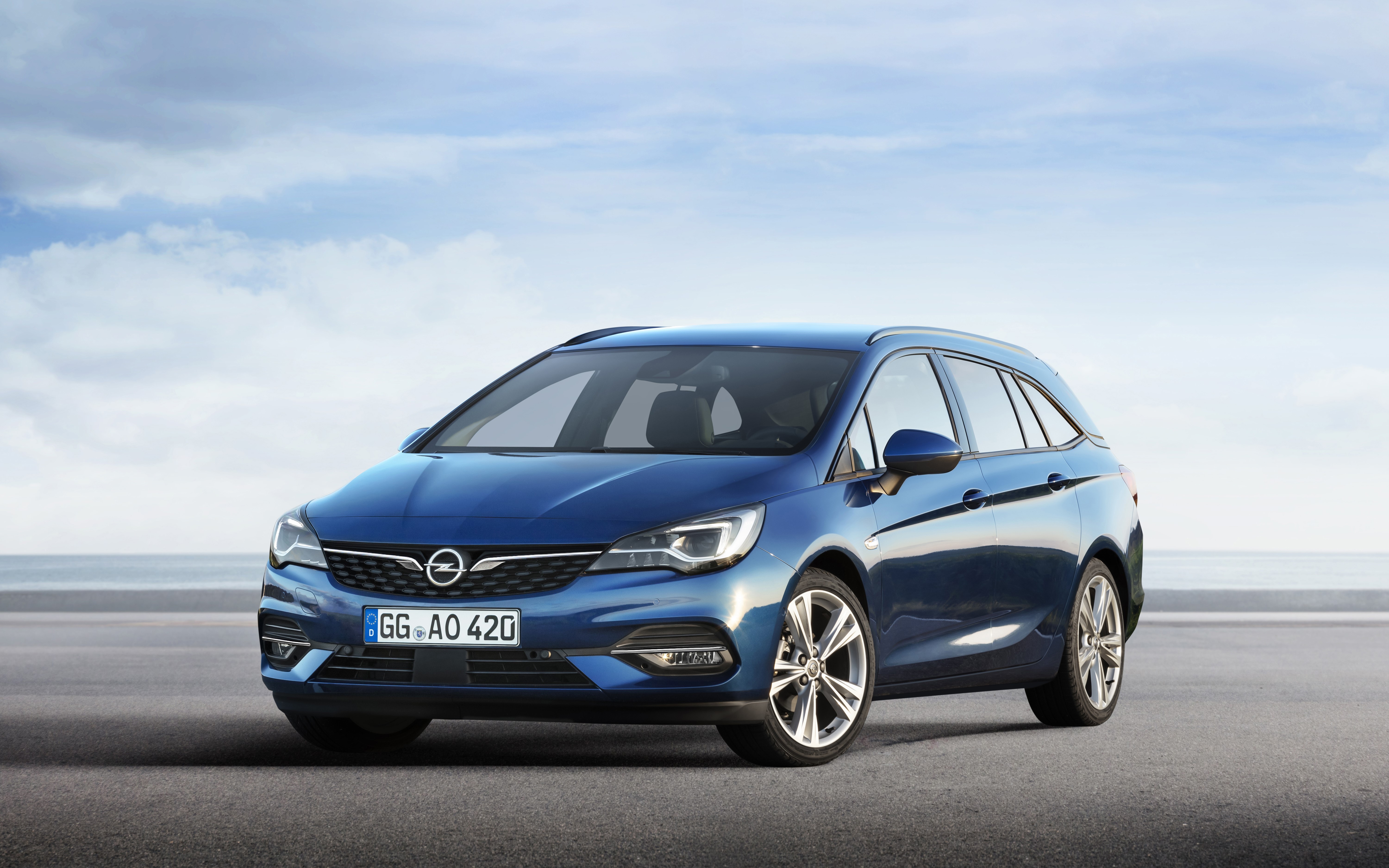 Opel Astra Sports Tourer 2019-20 Metallic Light Blue HD Wallpaper