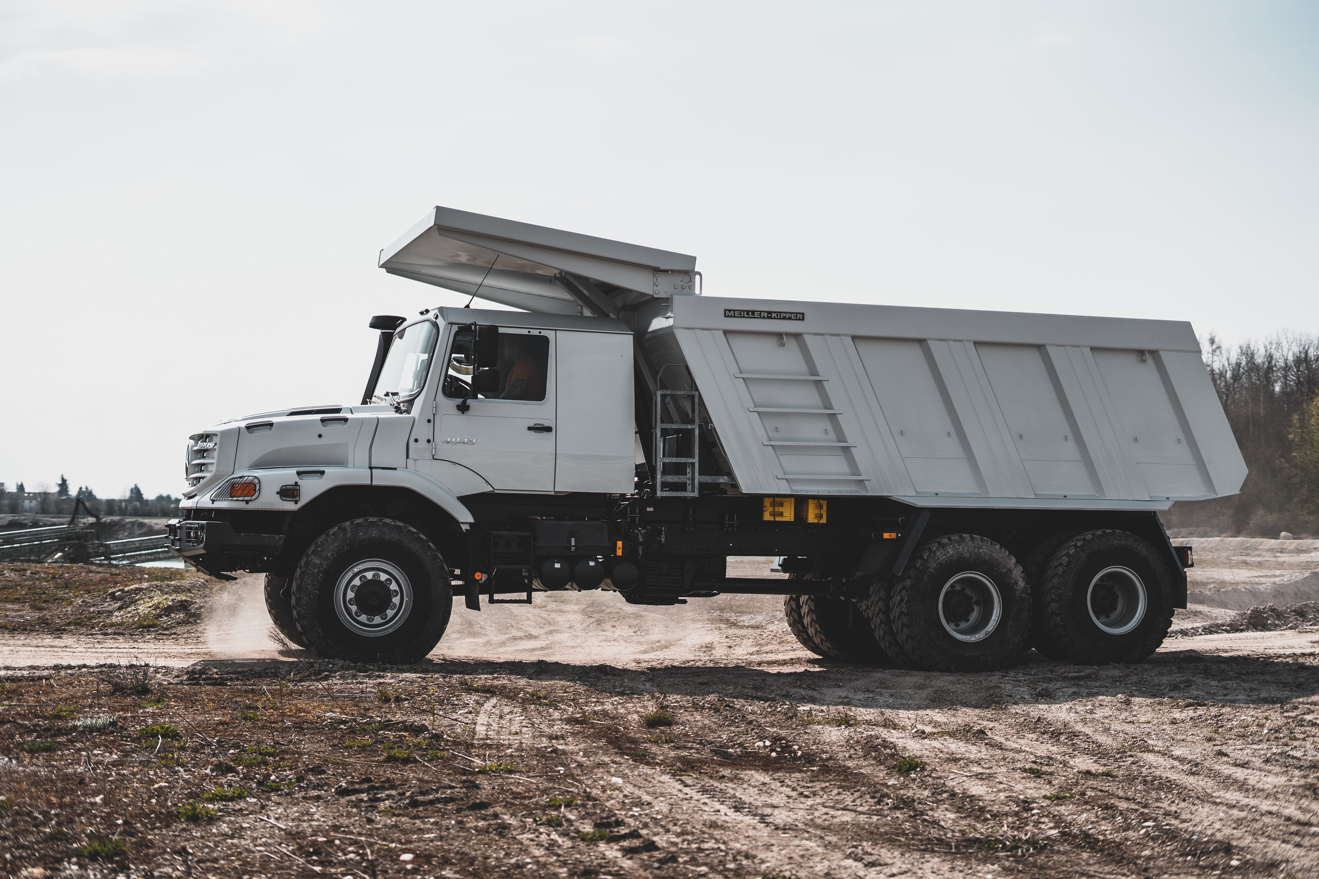 2019 Zetros 4043 A Meiller Hinterkipper Mercedes-Benz Truck HD Wallpaper