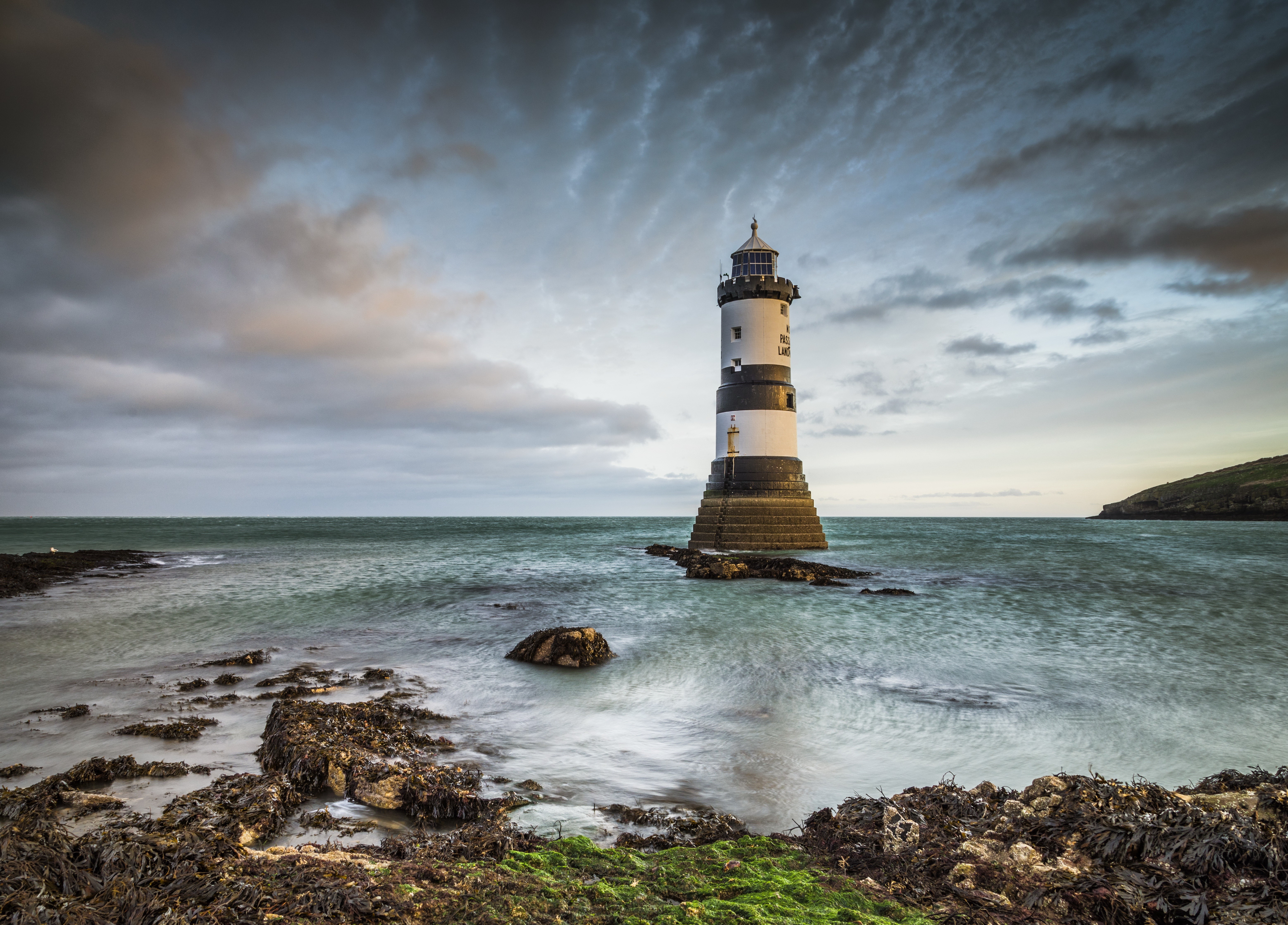 Penmon Lighthouse in Wales, United Kingdom HD Wallpaper