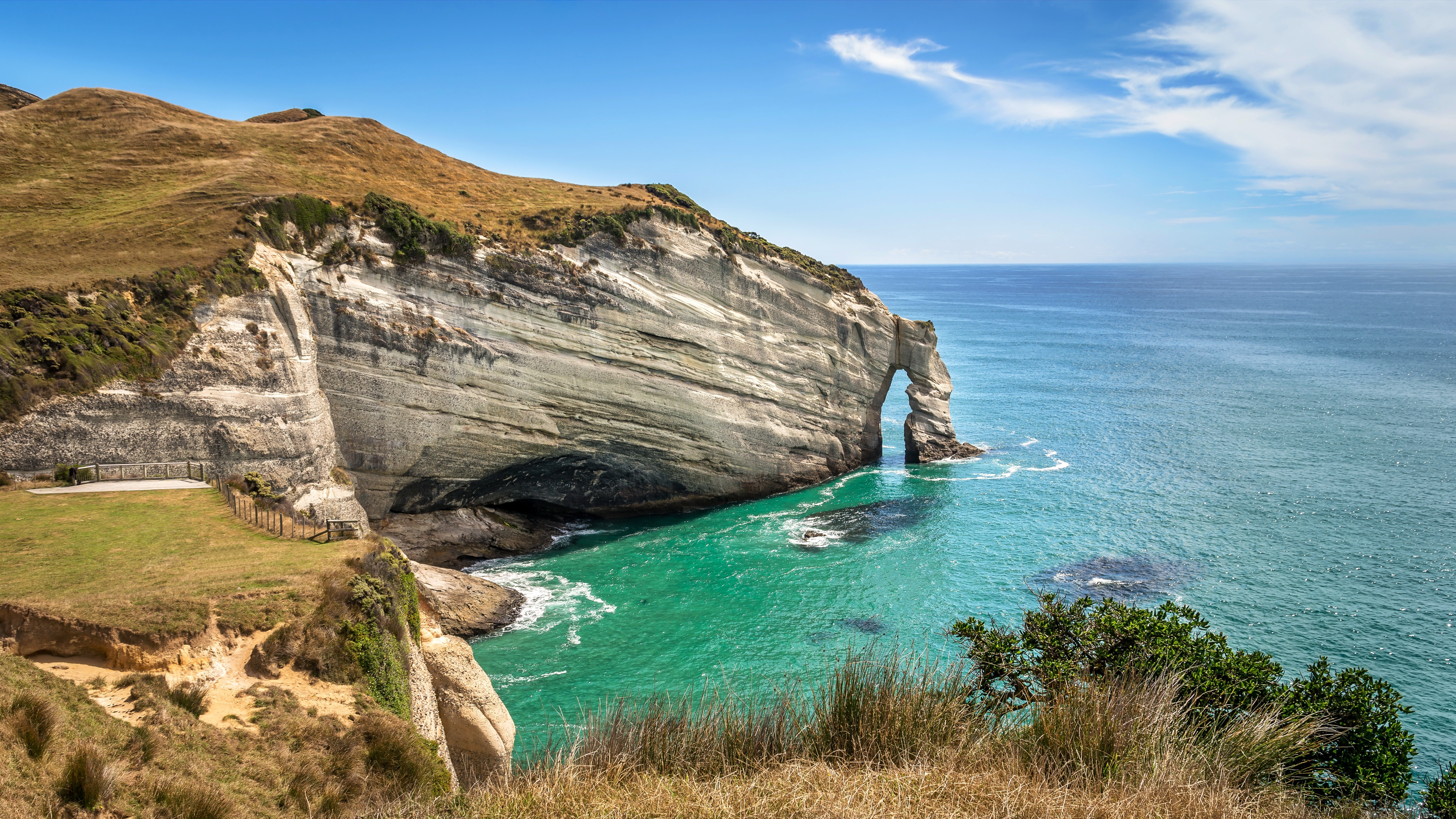 Cape Farewell Arch, Puponga, New Zealand HD Wallpaper