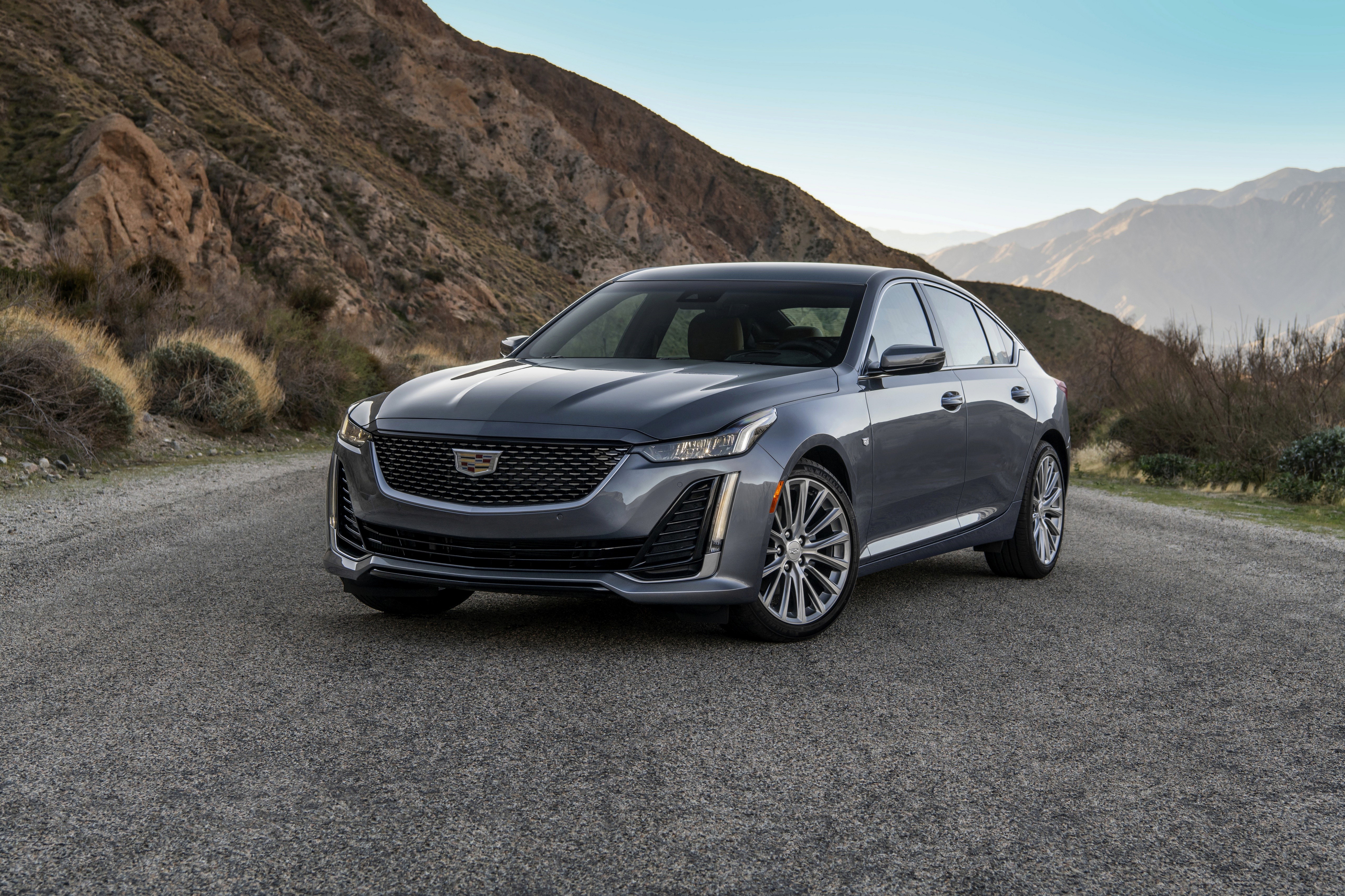 2020 Cadillac CT5 Sedan in Mountains HD Wallpaper
