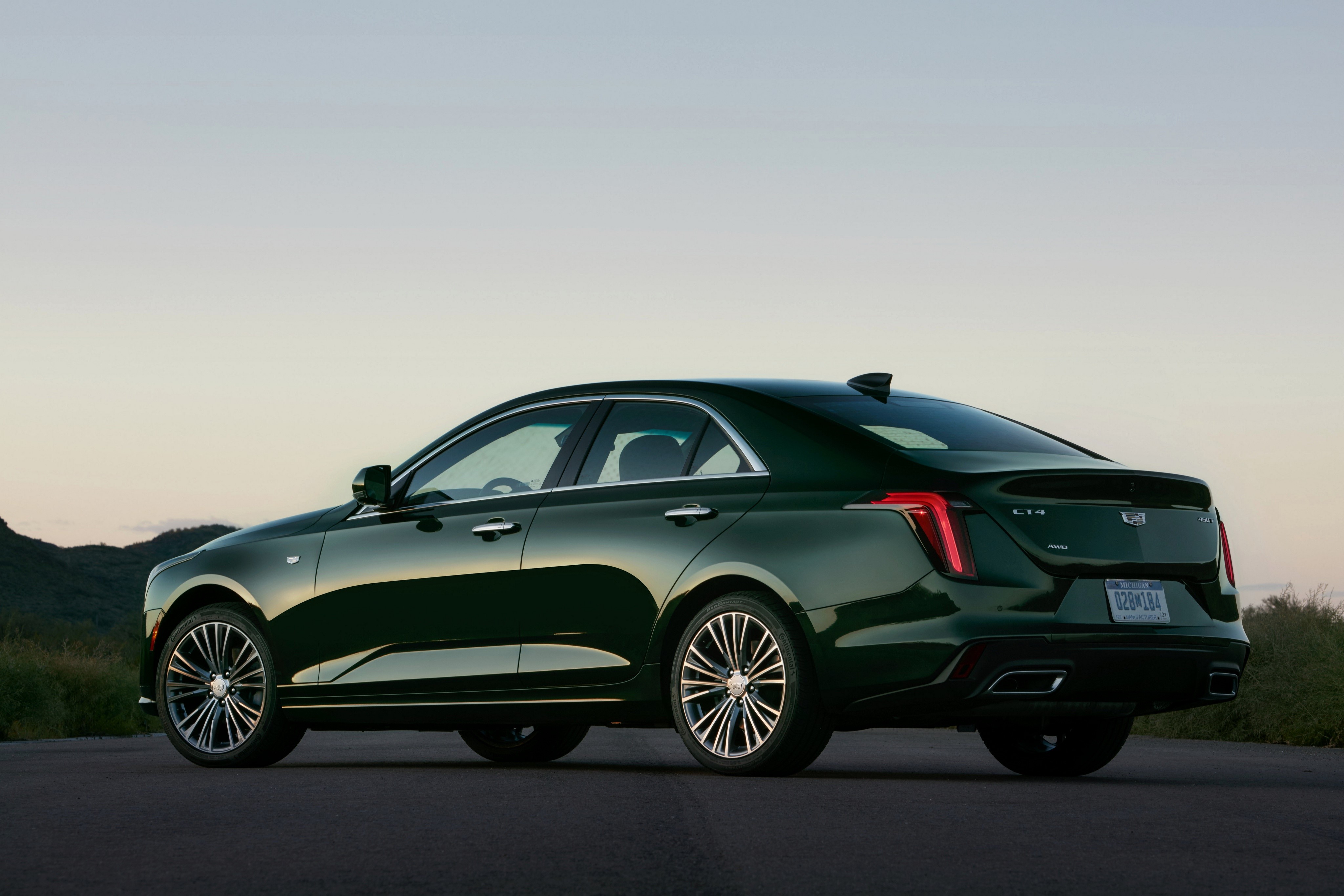 Cadillac CT4 Sedan Metallic Green HD Wallpaper