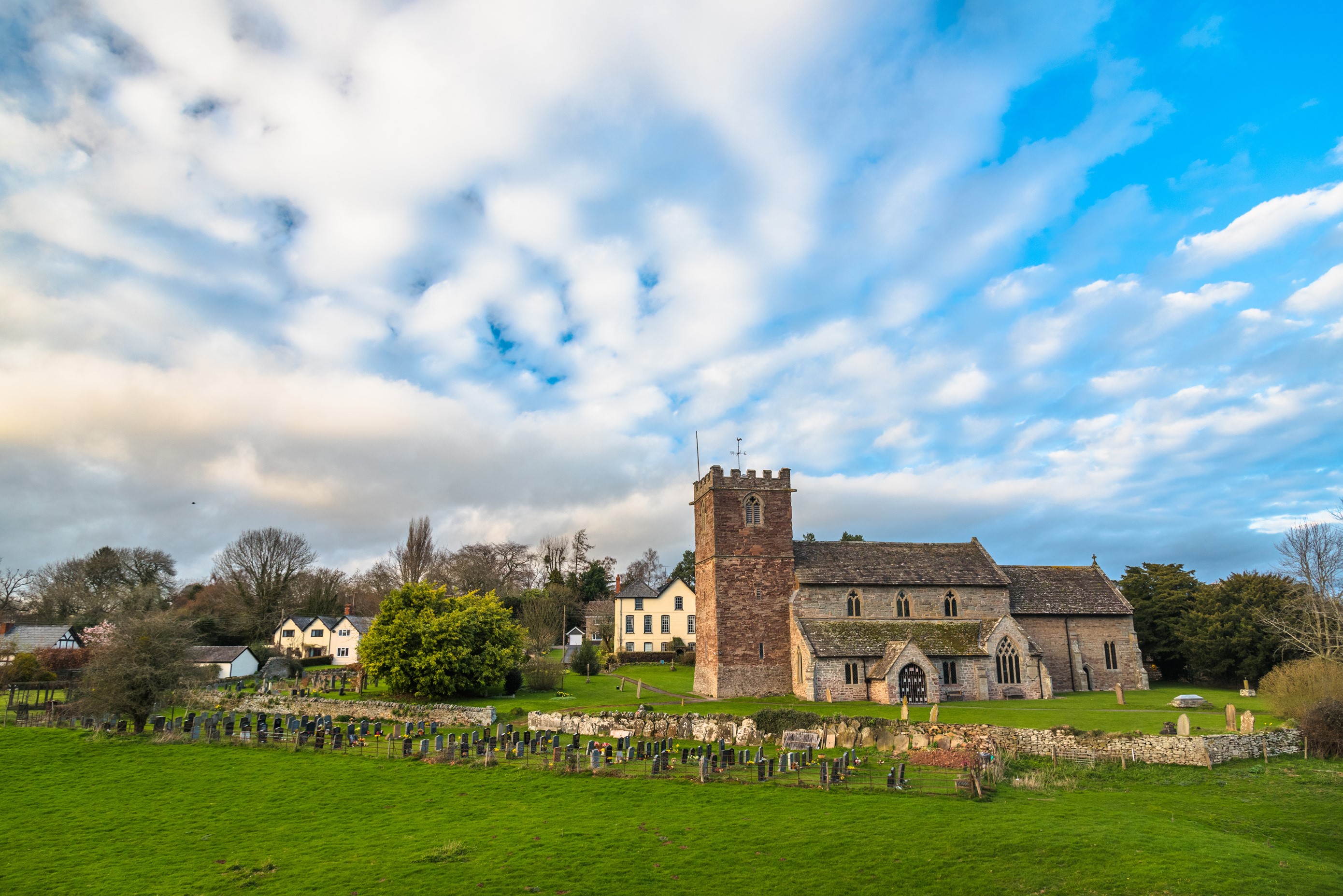 St Mary Church Almeley Herefordshire England HD Wallpaper