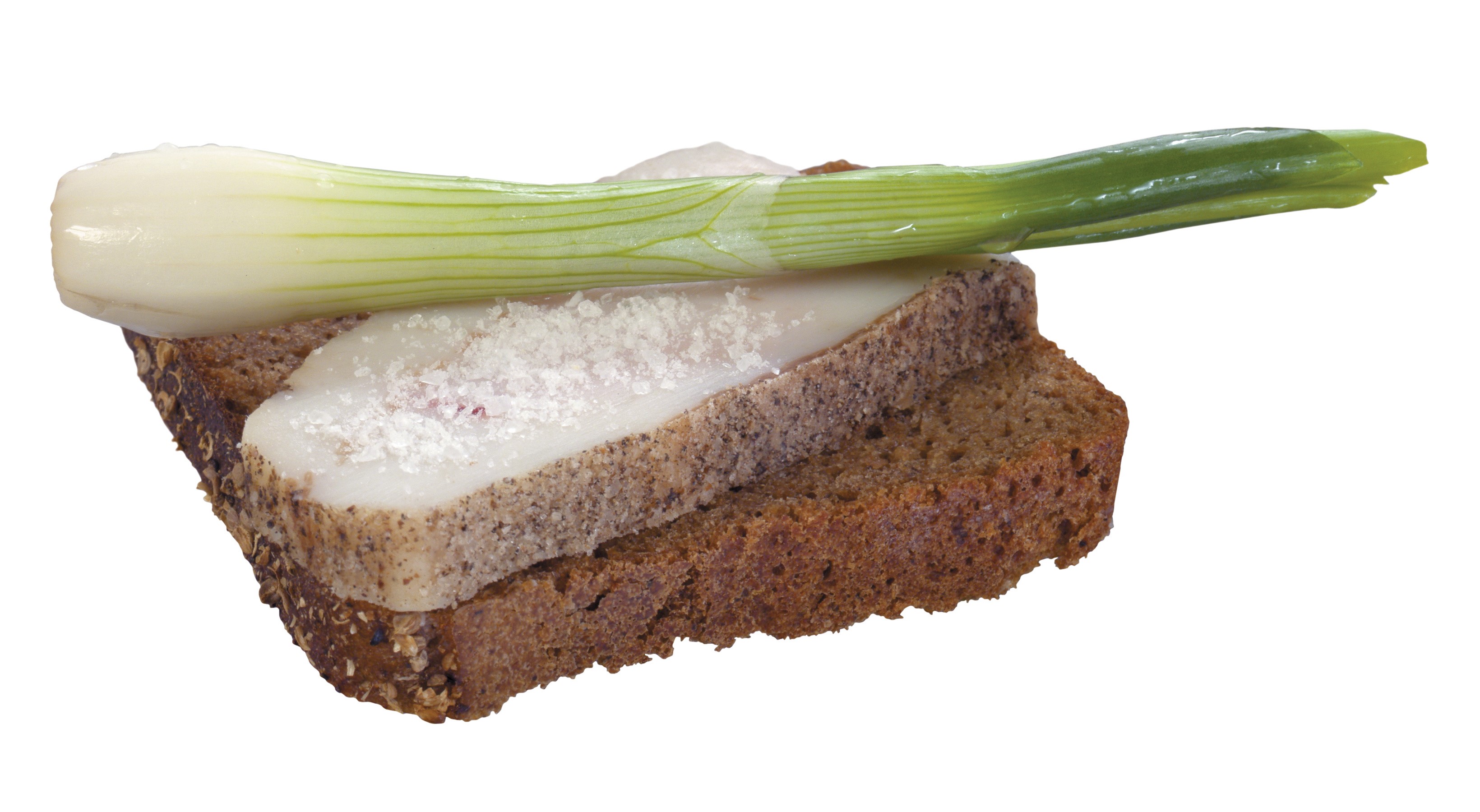 Bread with salo and scallion HD Wallpaper