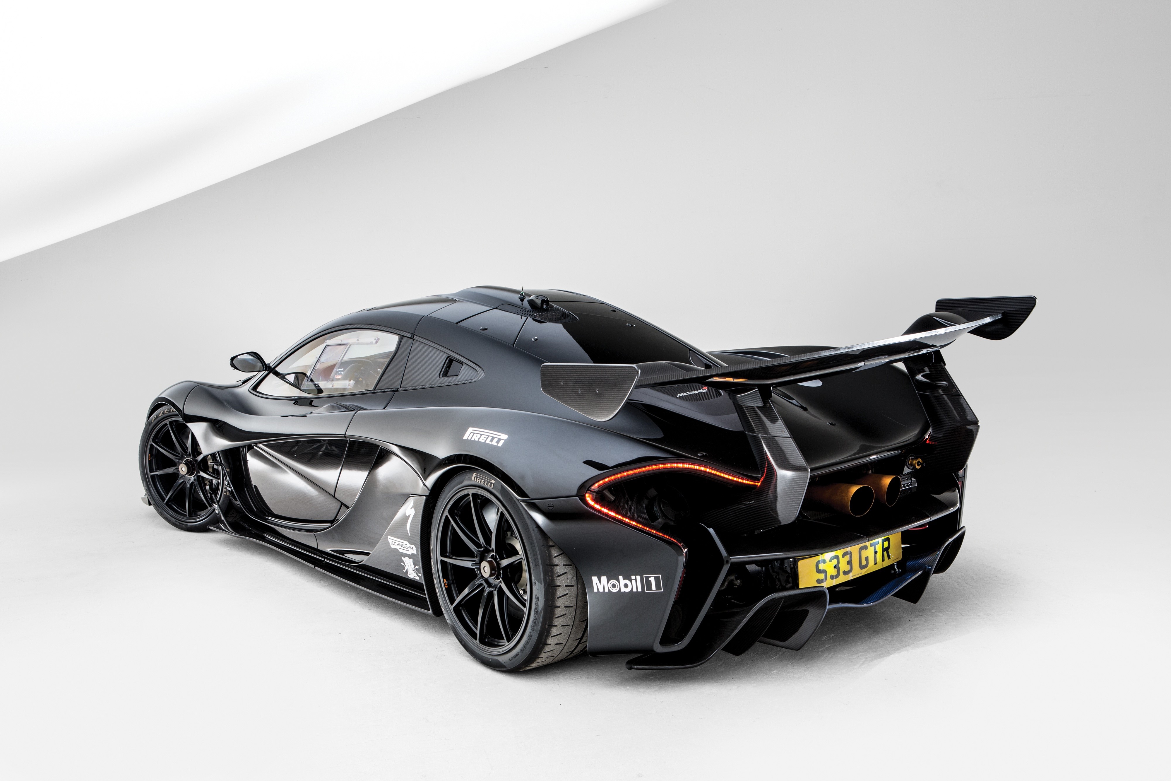 Black McLaren P1 GTR Road by Lanzante HD Wallpaper