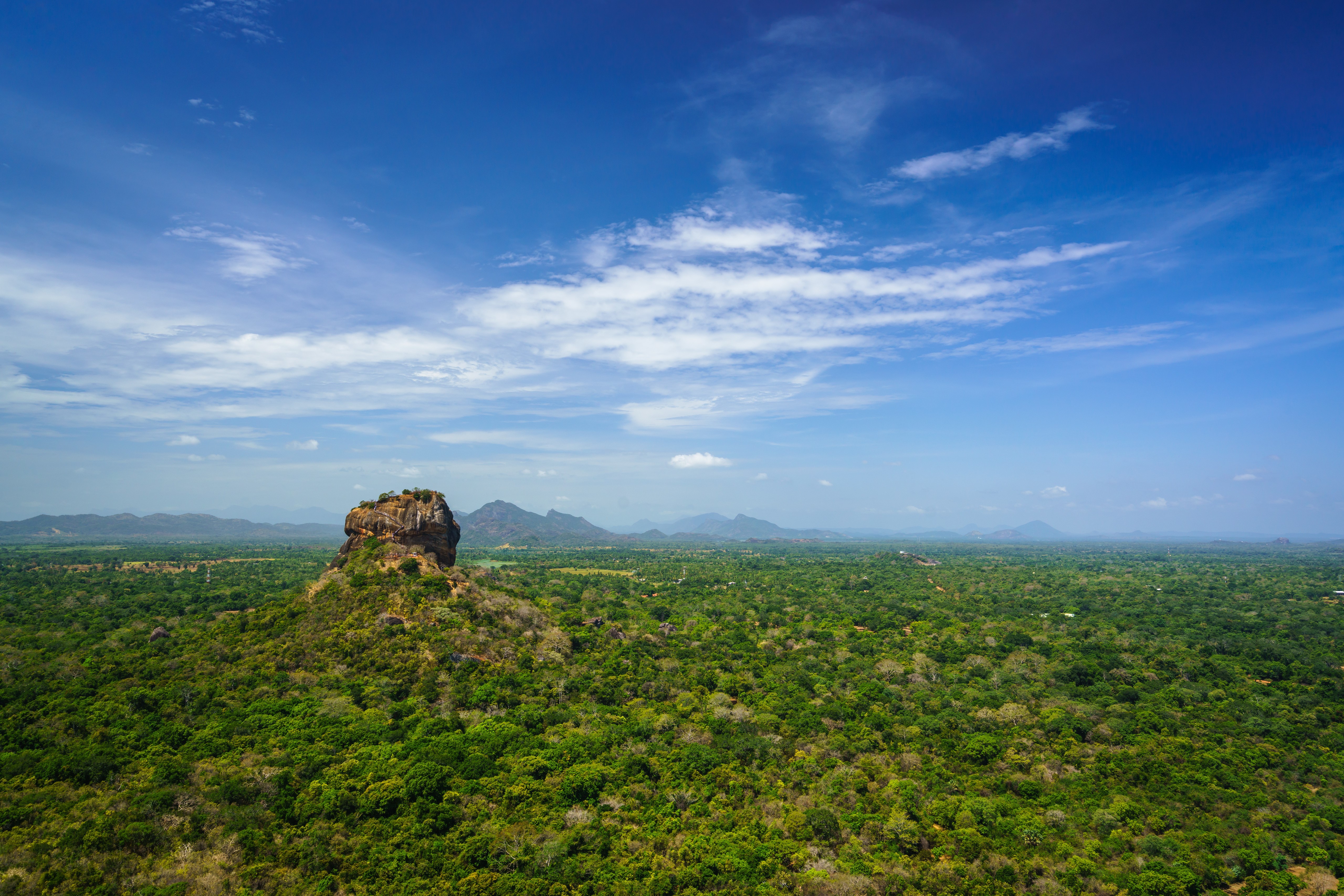 Sigiriya Rock Fortress in Matale District, Sri Lanka HD Wallpaper