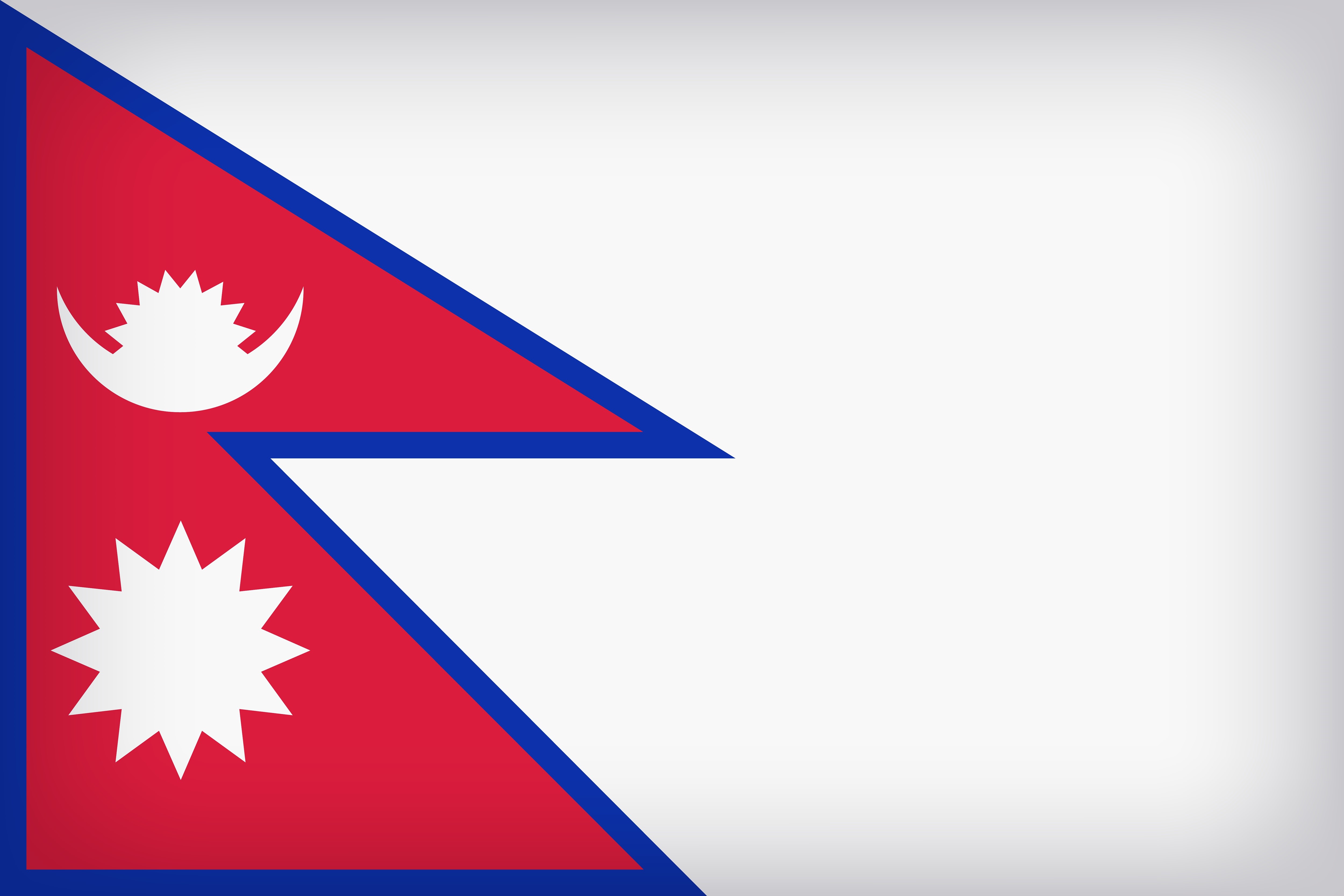 Nepal Large Flag HD Wallpaper