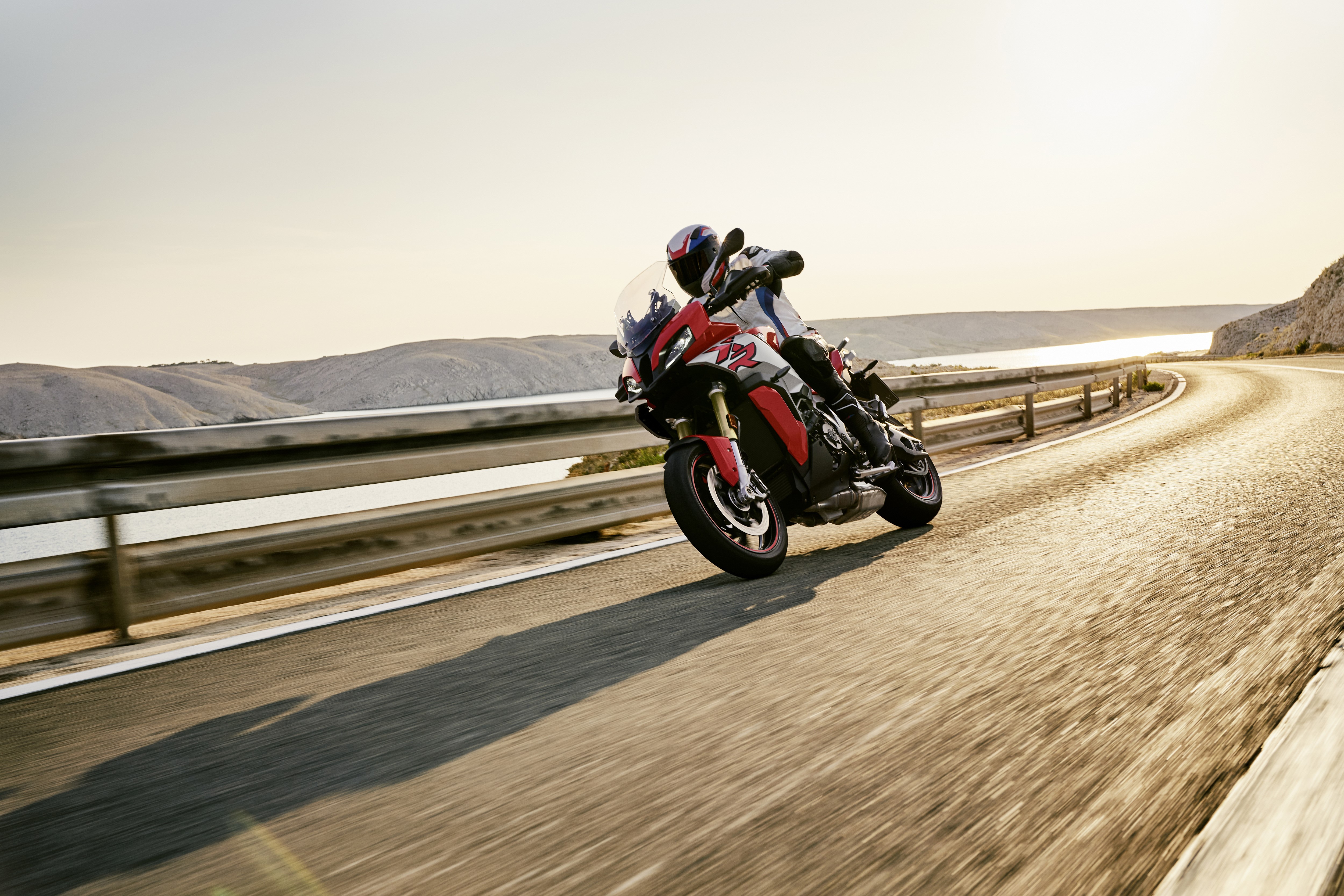 BMW 2020 S 1000 XR Motorcycle on a Coastal Road HD Wallpaper