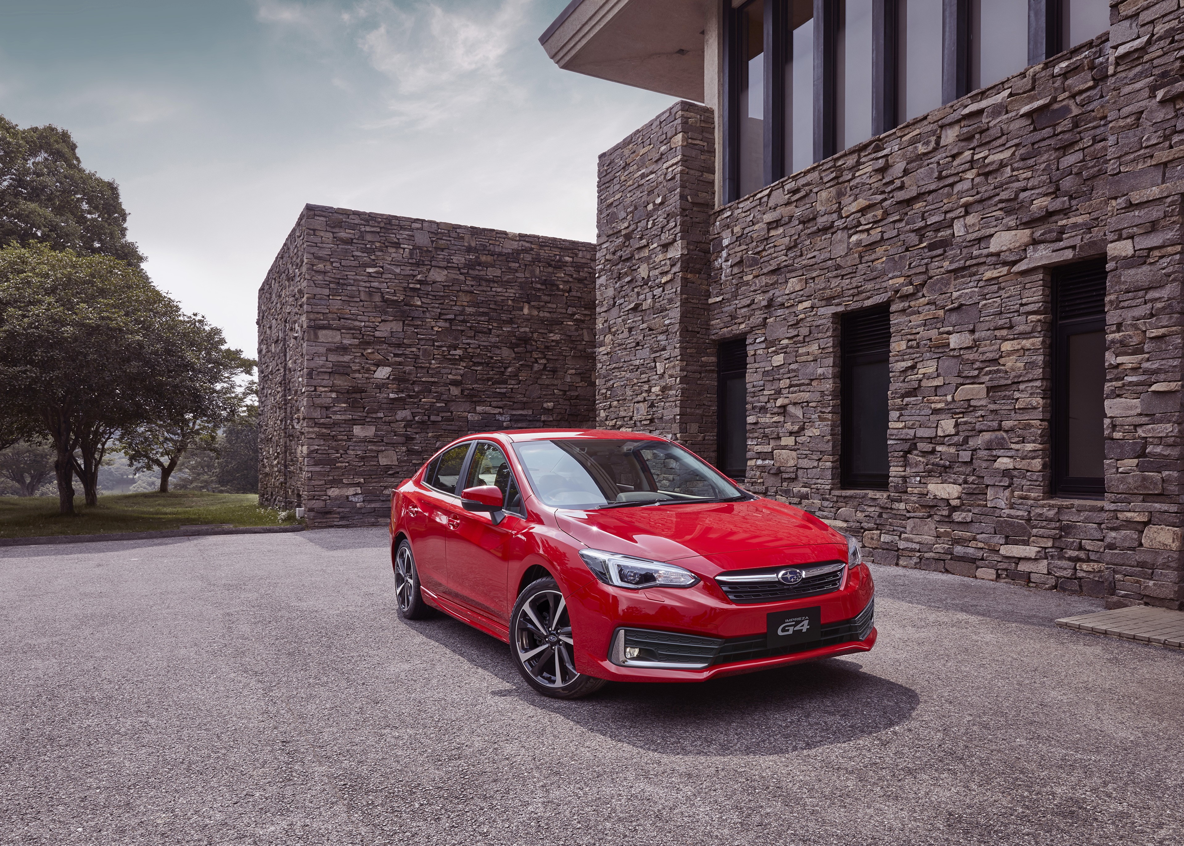 Red 2019-20 Impreza G4 Sedan HD Wallpaper