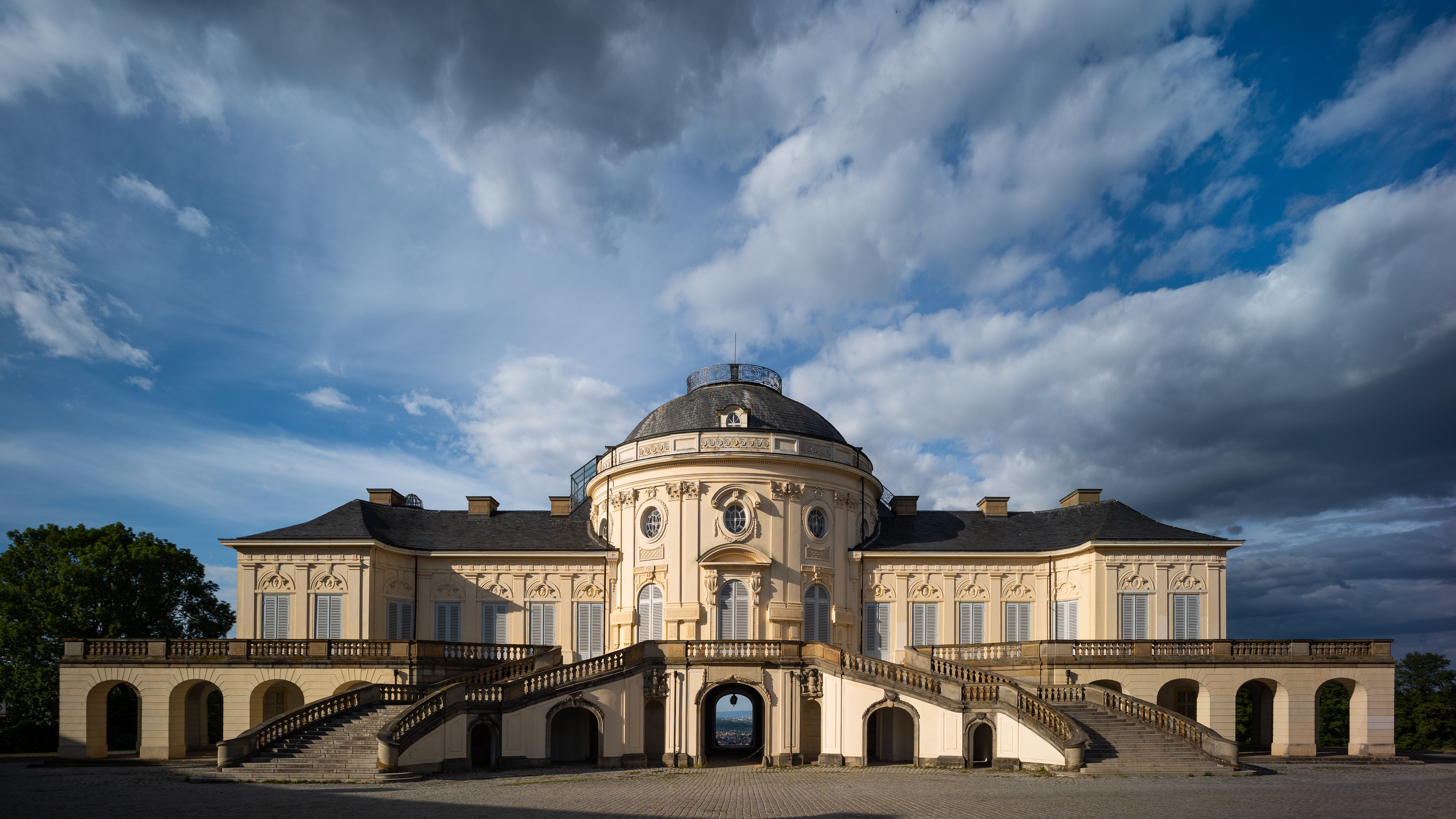 Solitude Palace in Stuttgart, Germany HD Wallpaper