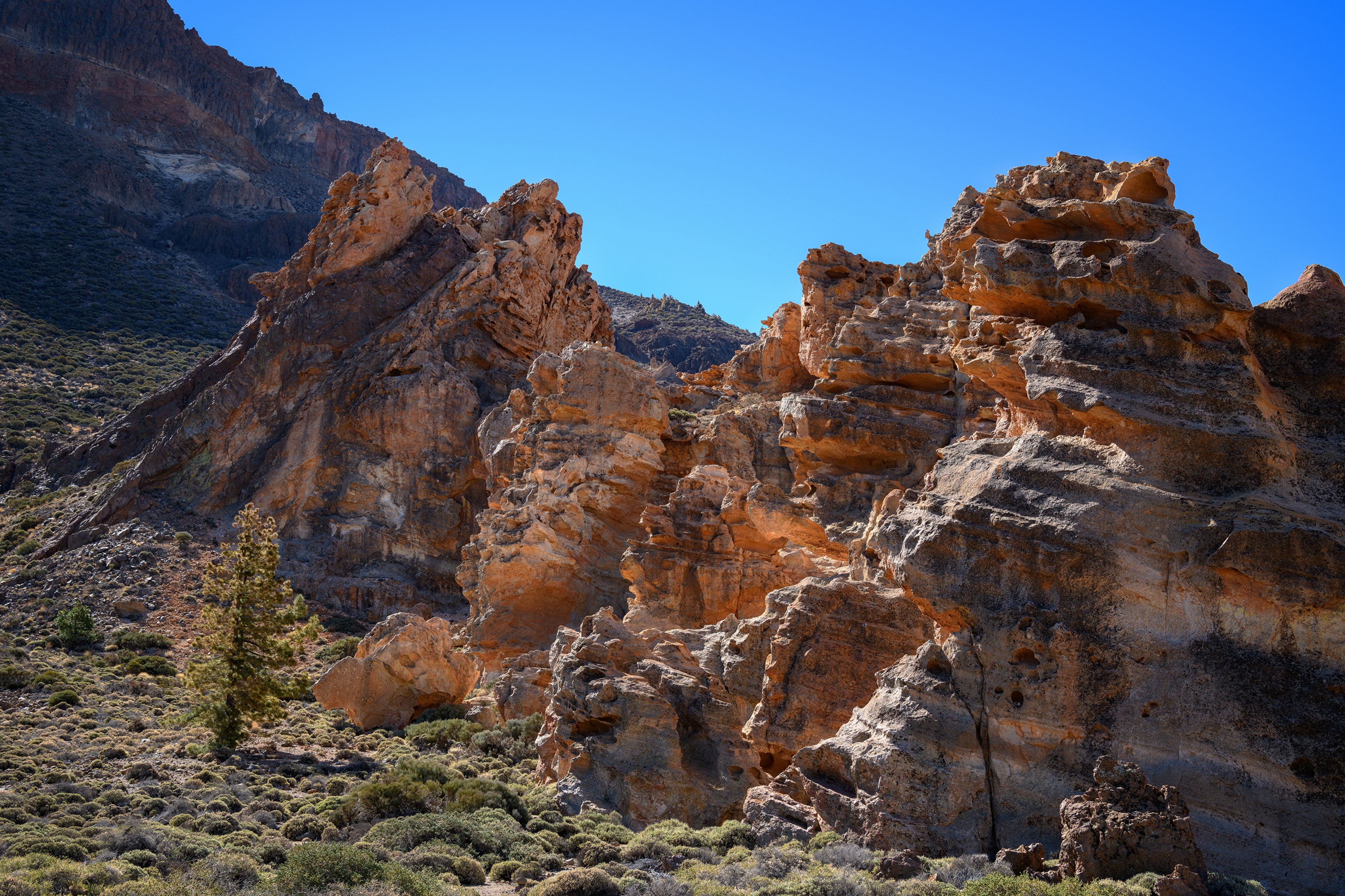 4K Mountain Landscape at Teide National Park HD Wallpaper