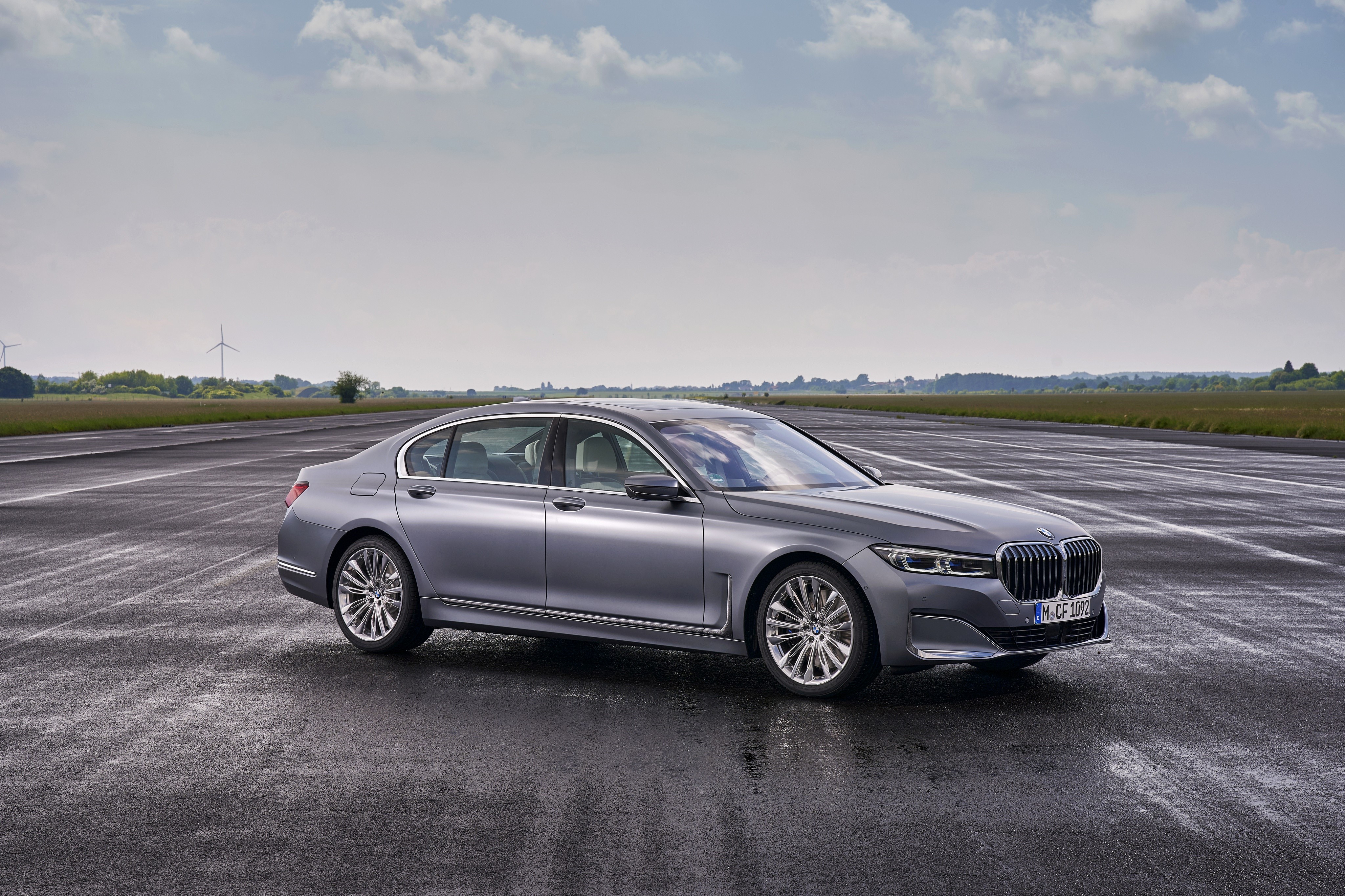 4K Grey Metallic BMW 7 Series Sedan HD Wallpaper
