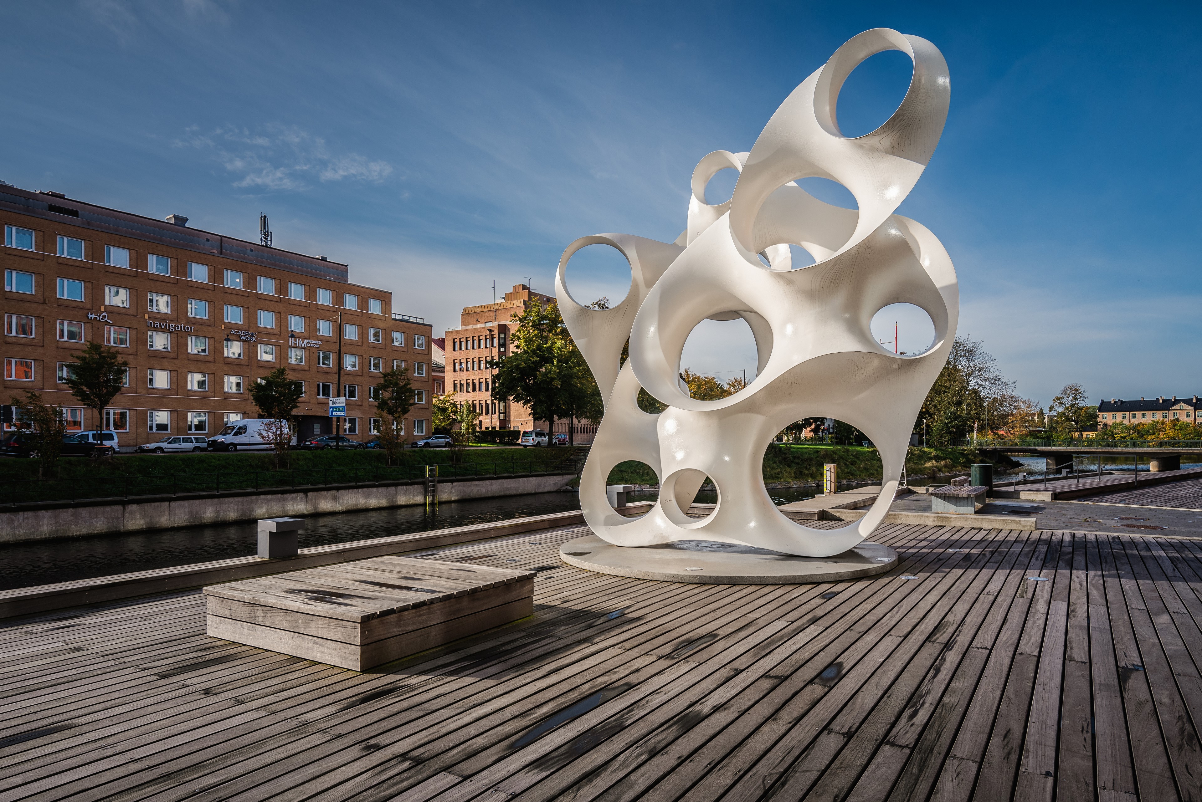 4K Malmo Rubato Sculpture in Sweden HD Wallpaper
