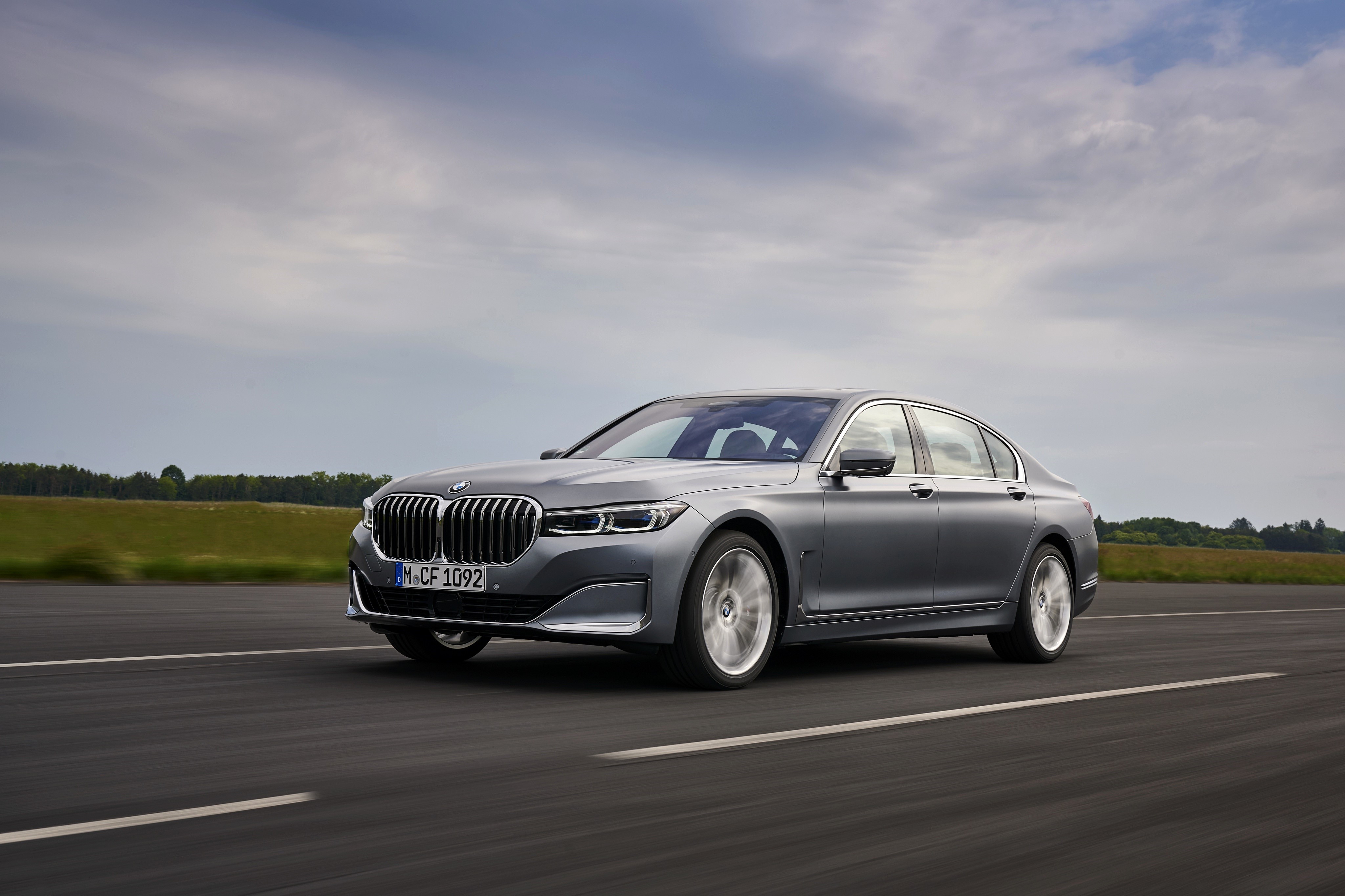 BMW 7 Series Sedan on Road HD Wallpaper