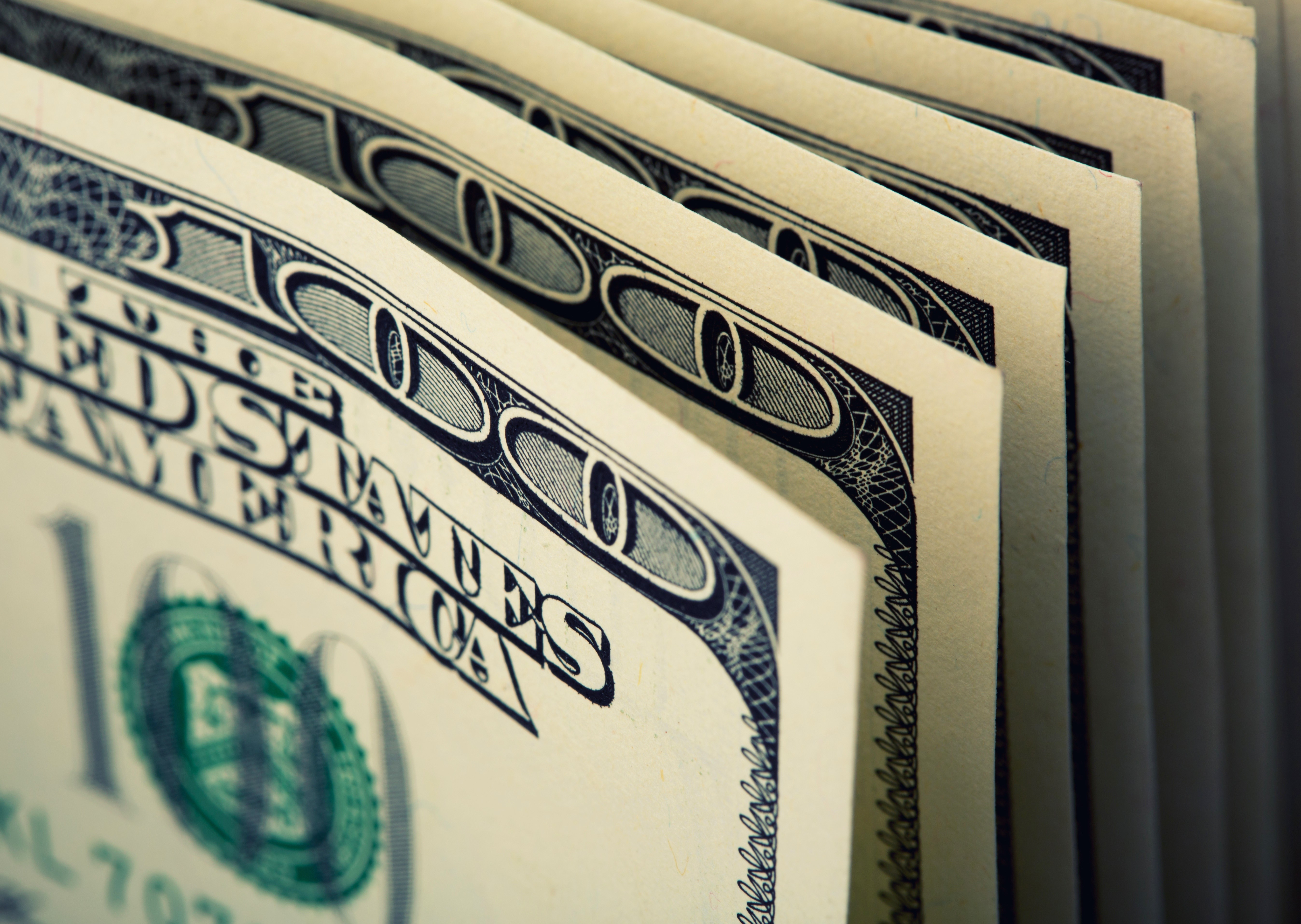 Closeup of 100 Dollar Bills HD Wallpaper