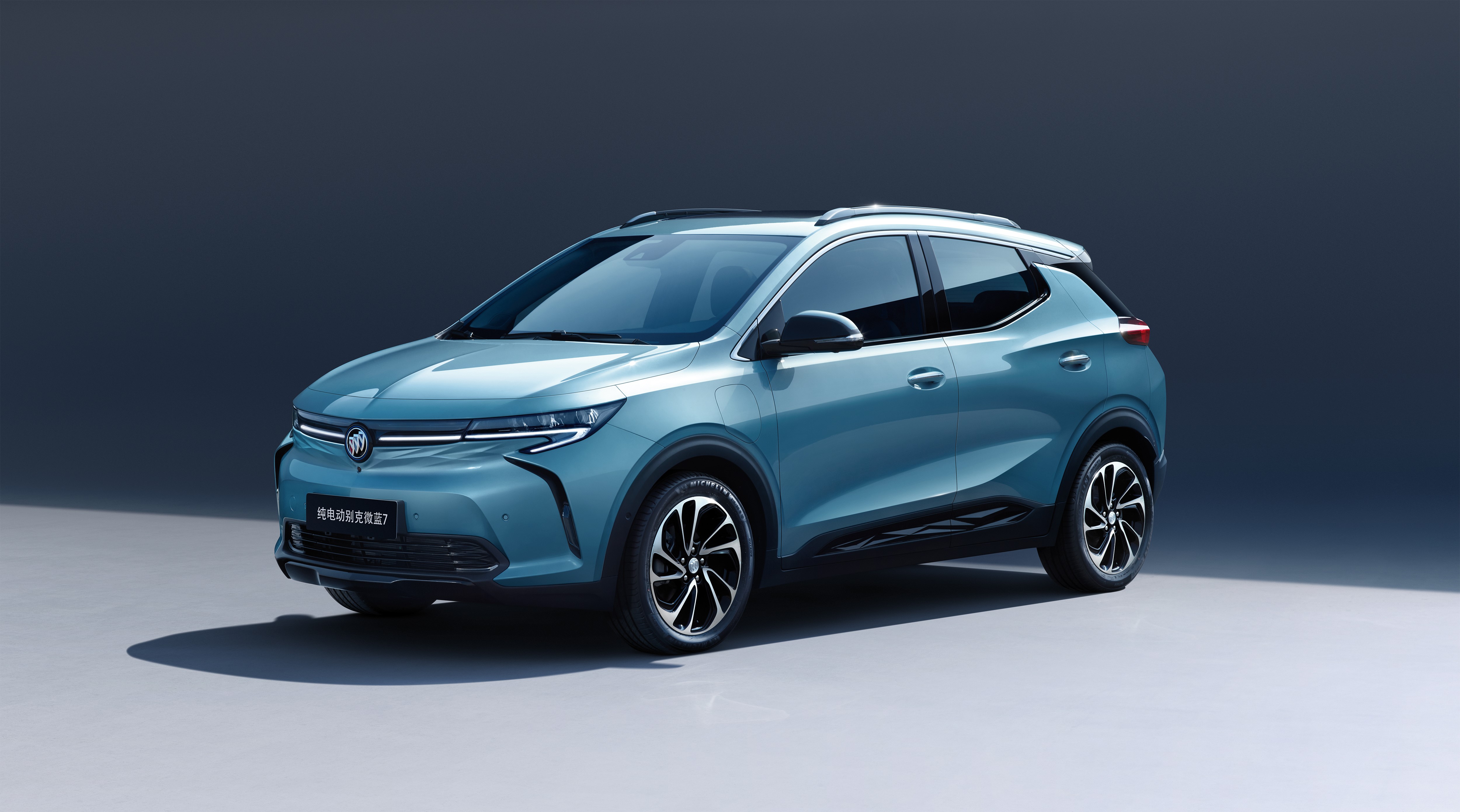 Buick Velite 7 Metallic Light Blue Crossover HD Wallpaper