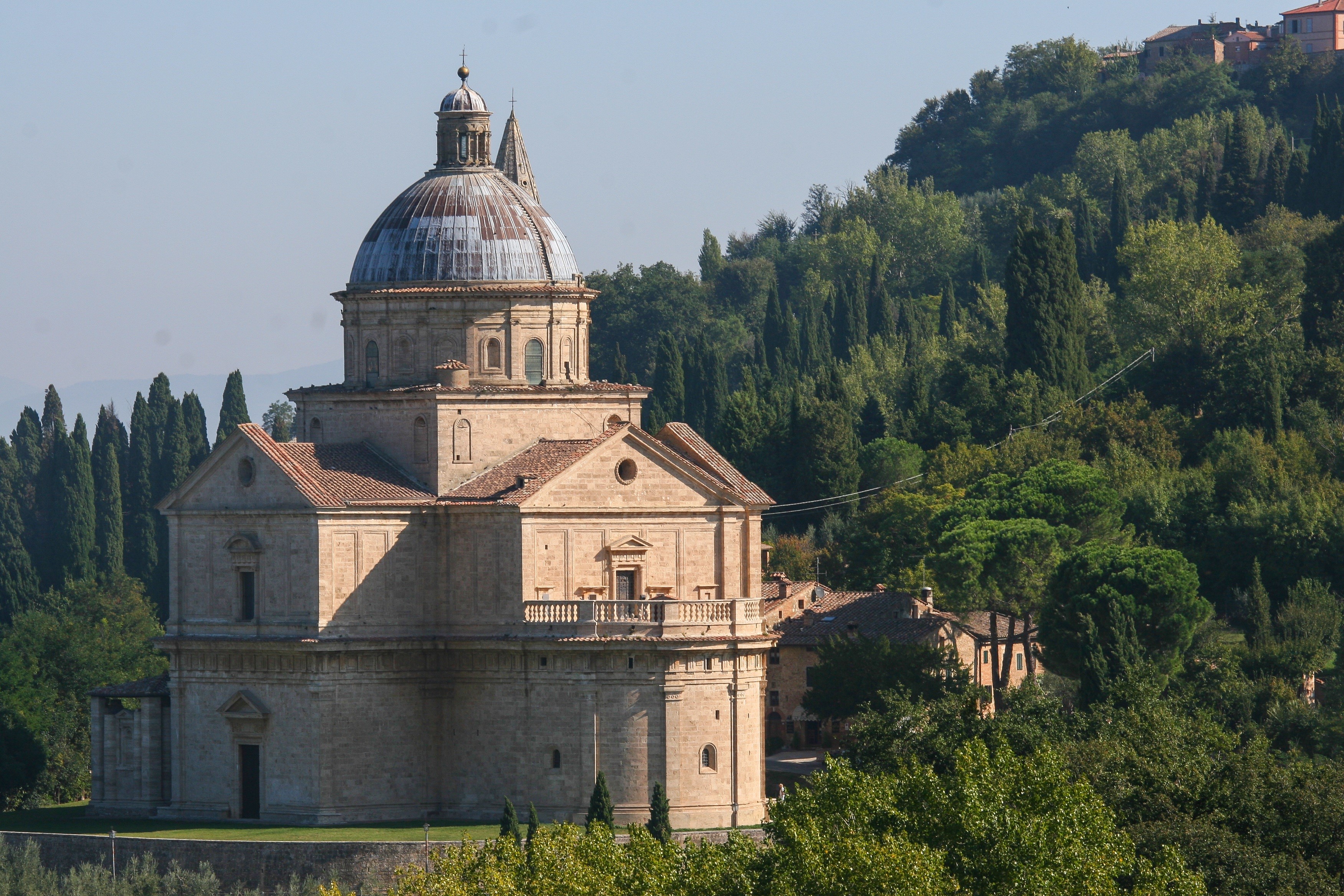 Church of Madonna di San Biagio, Montepulciano, Tuscany, Italy HD Wallpaper