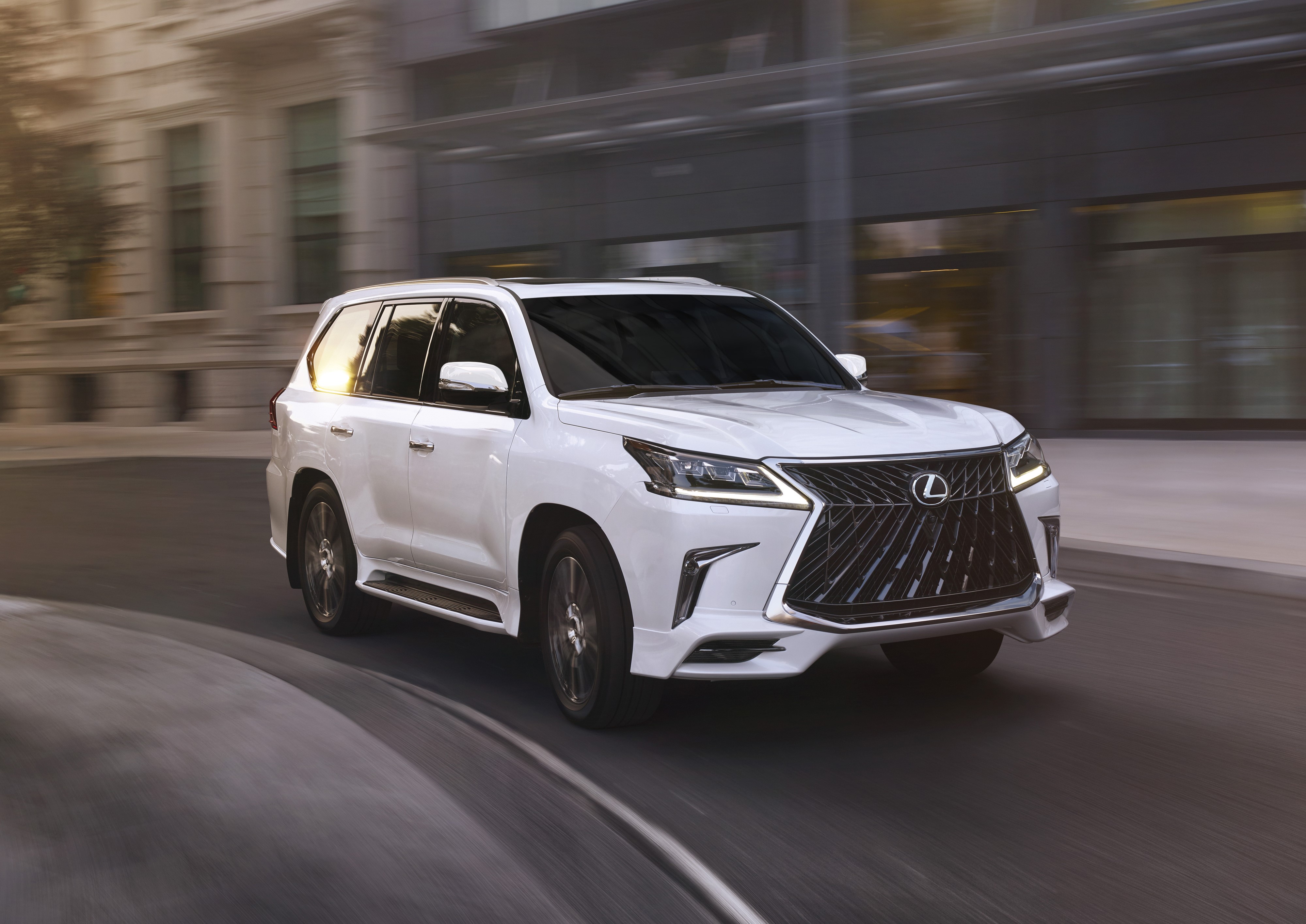 White 2020 Lexus LX 570 Sport Package HD Wallpaper