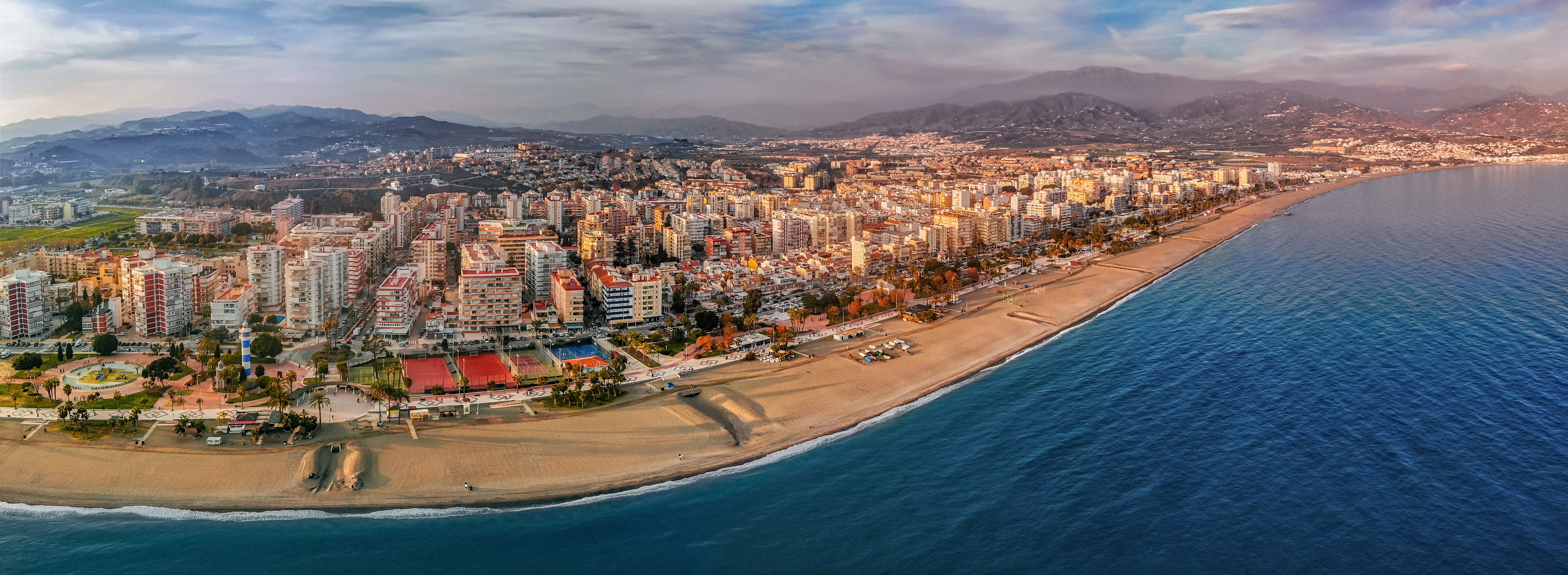 Torre del Mar, Andalusia, Spain from above HD Wallpaper