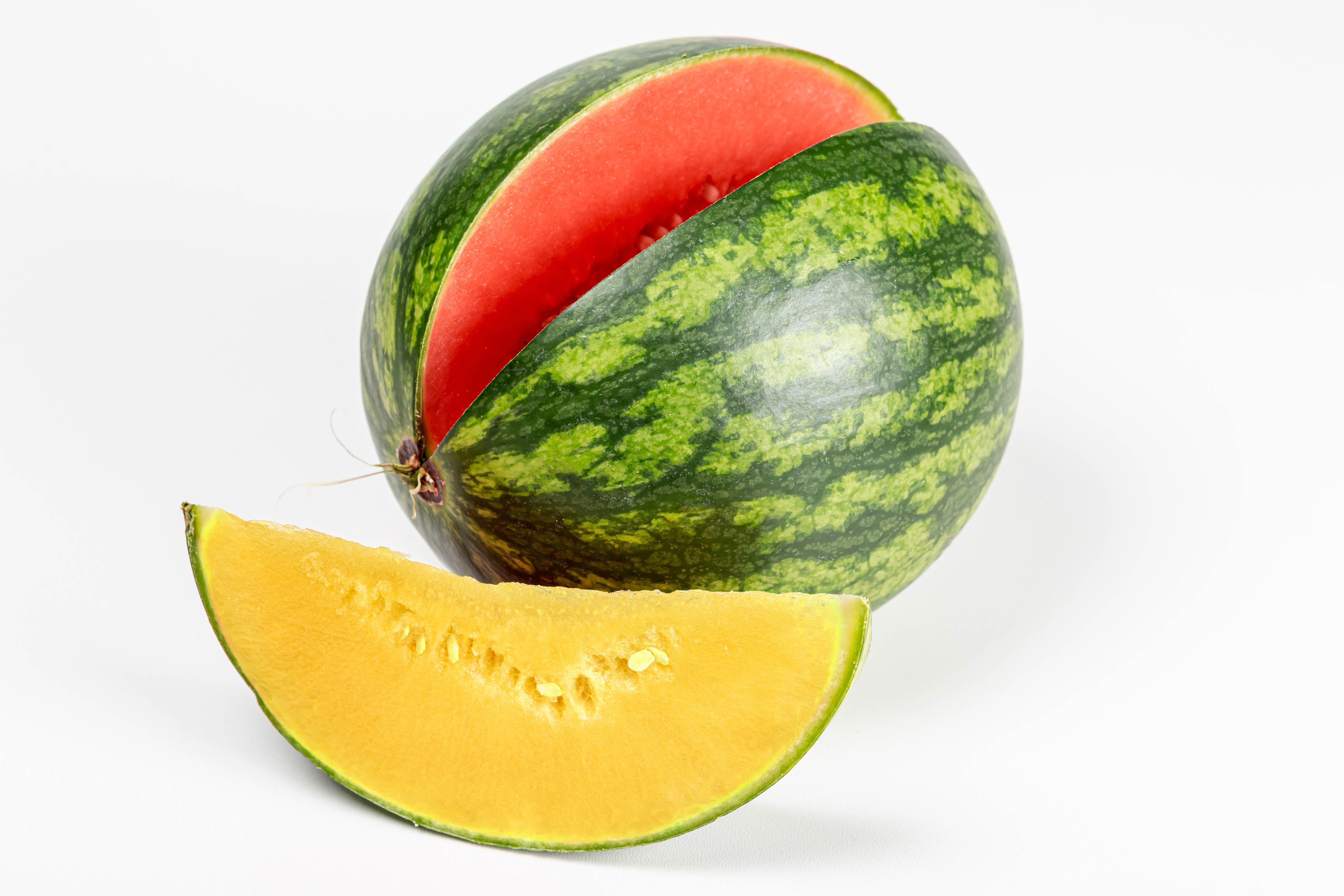 Watermelon slice and whole watermelon HD Wallpaper