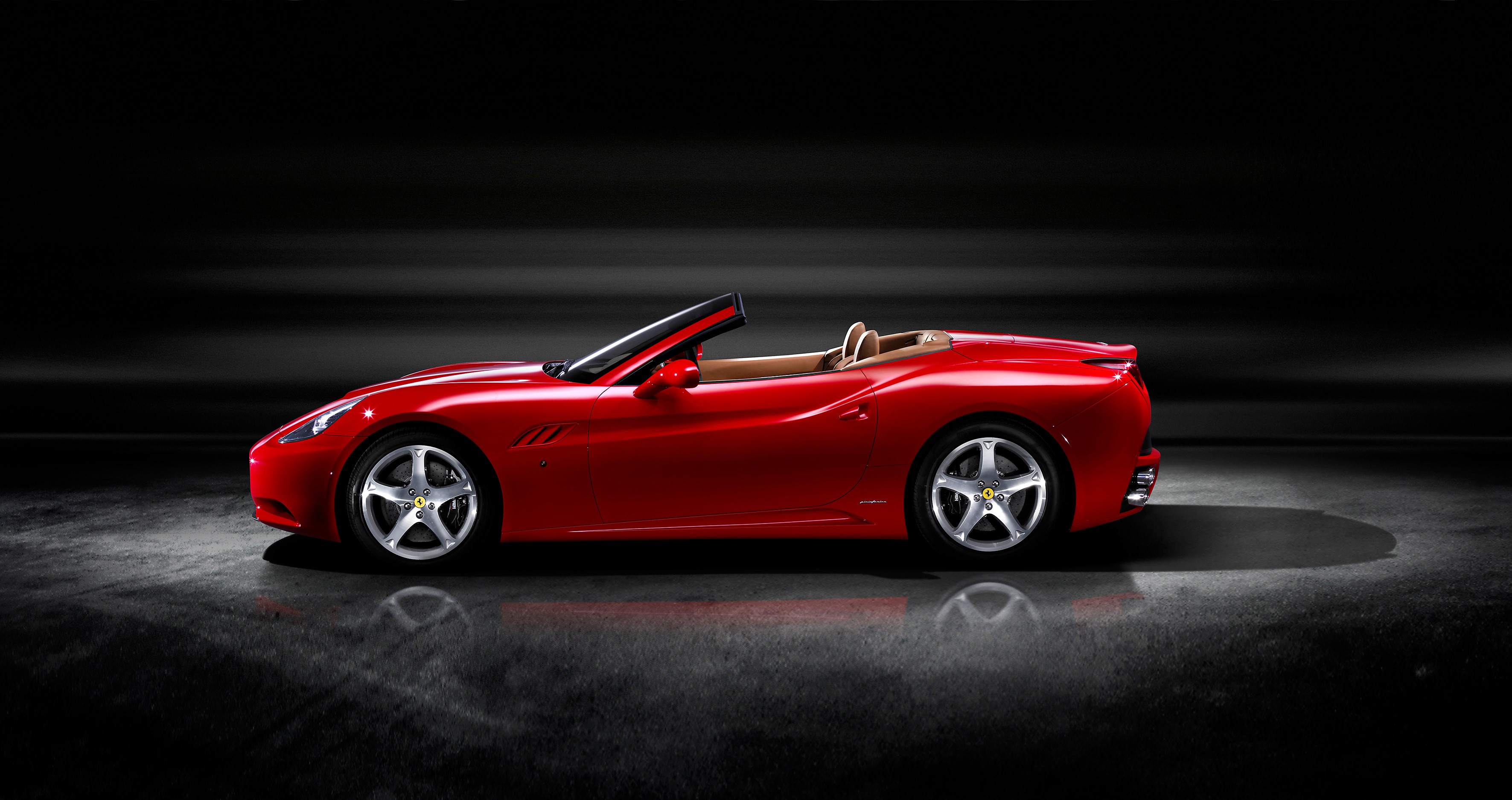 Red Ferrari California Roadster HD Wallpaper