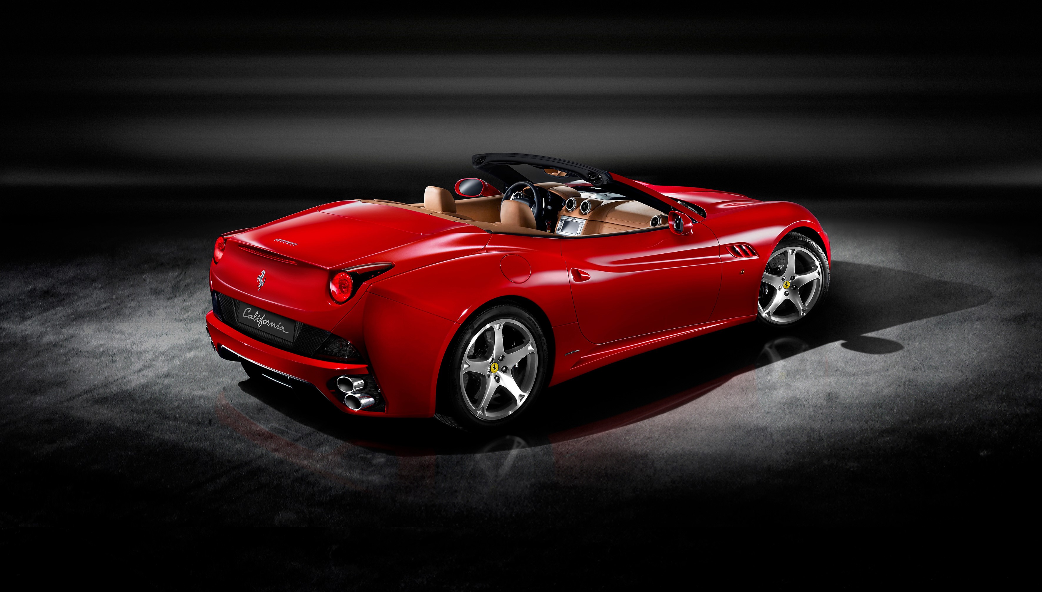 Red Ferrari California Roadster HD Wallpaper