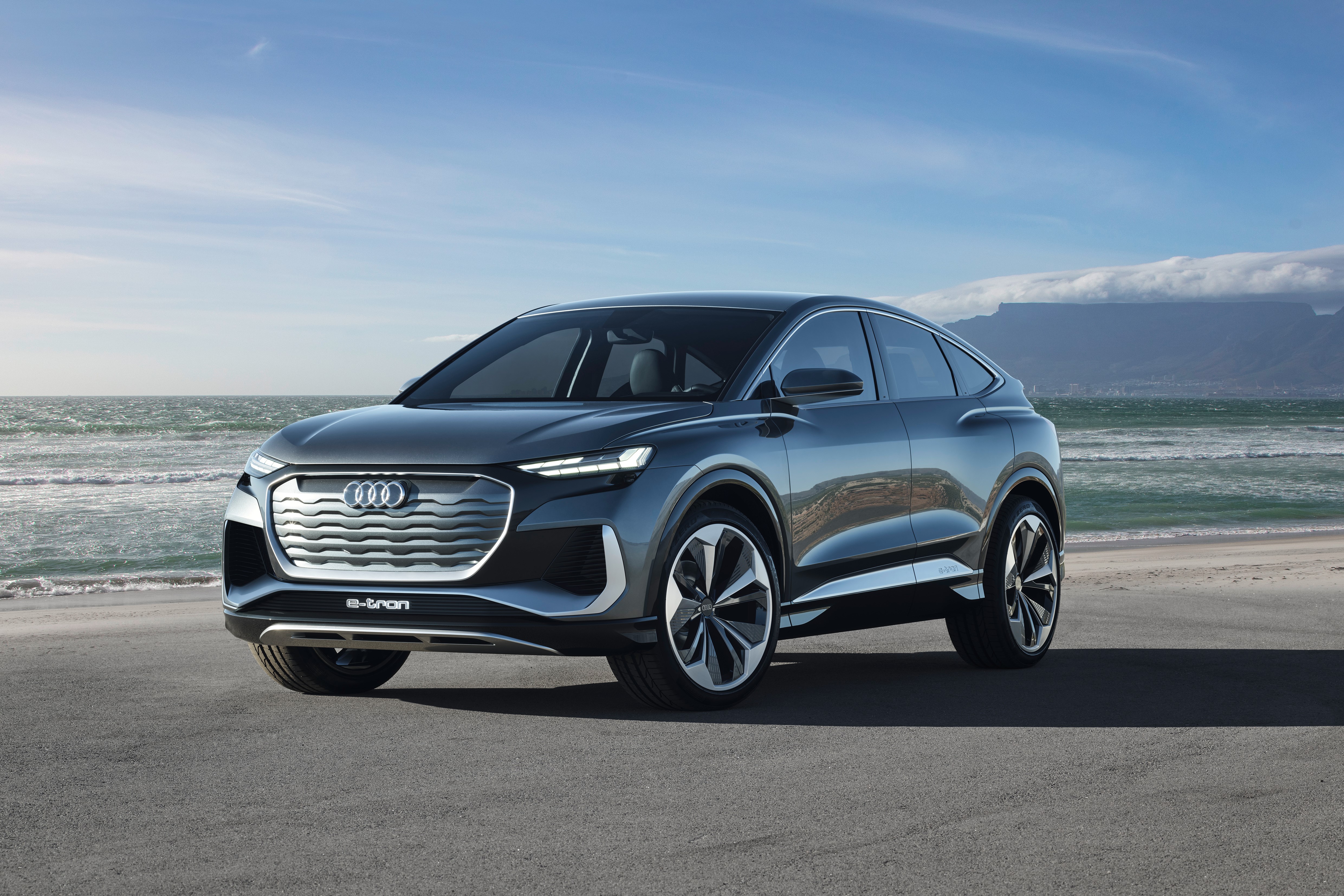 Audi Q4 Sportback e-tron Concept Crossover HD Wallpaper