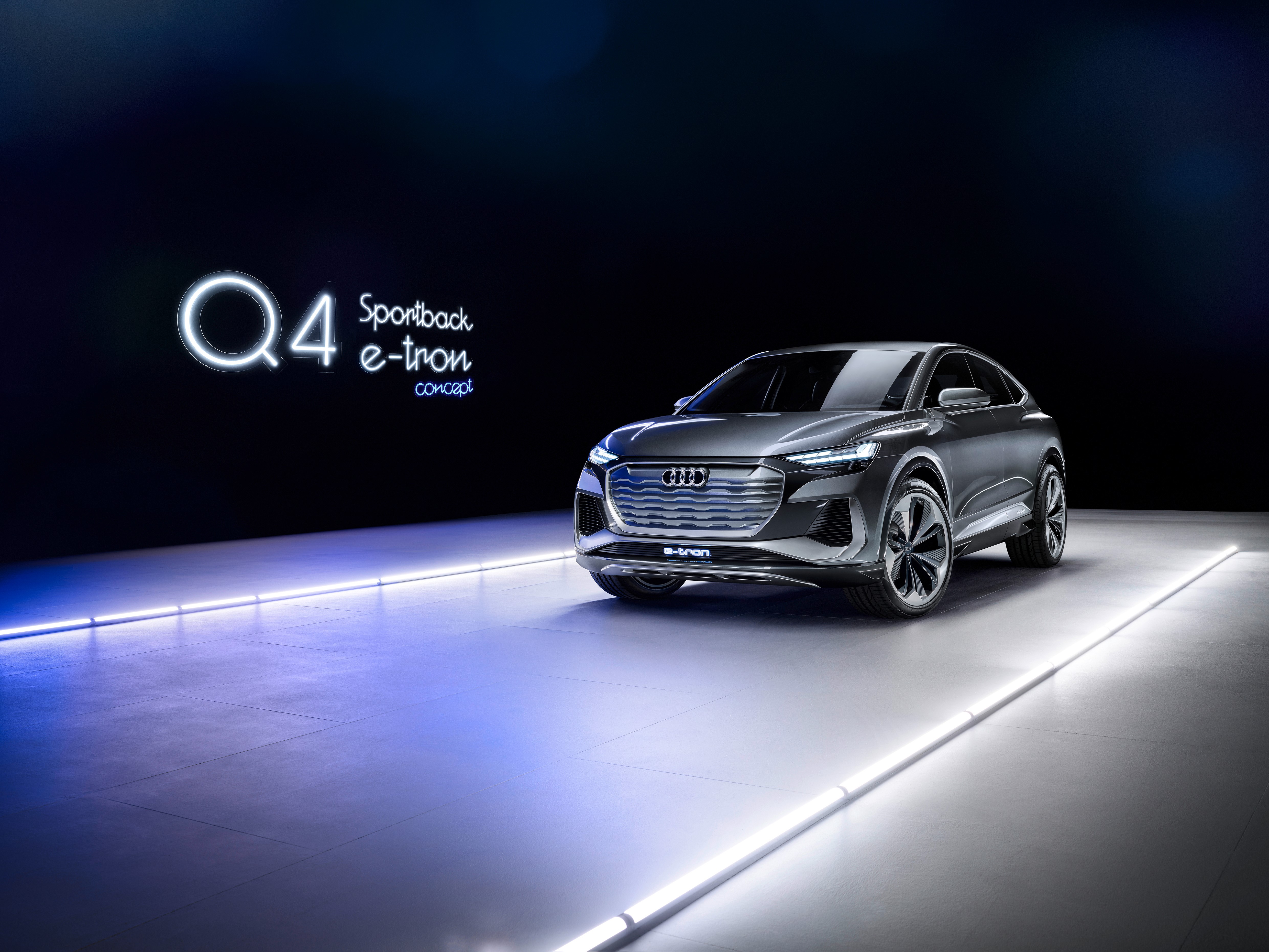 Audi Q4 Sportback e-tron Concept HD Wallpaper
