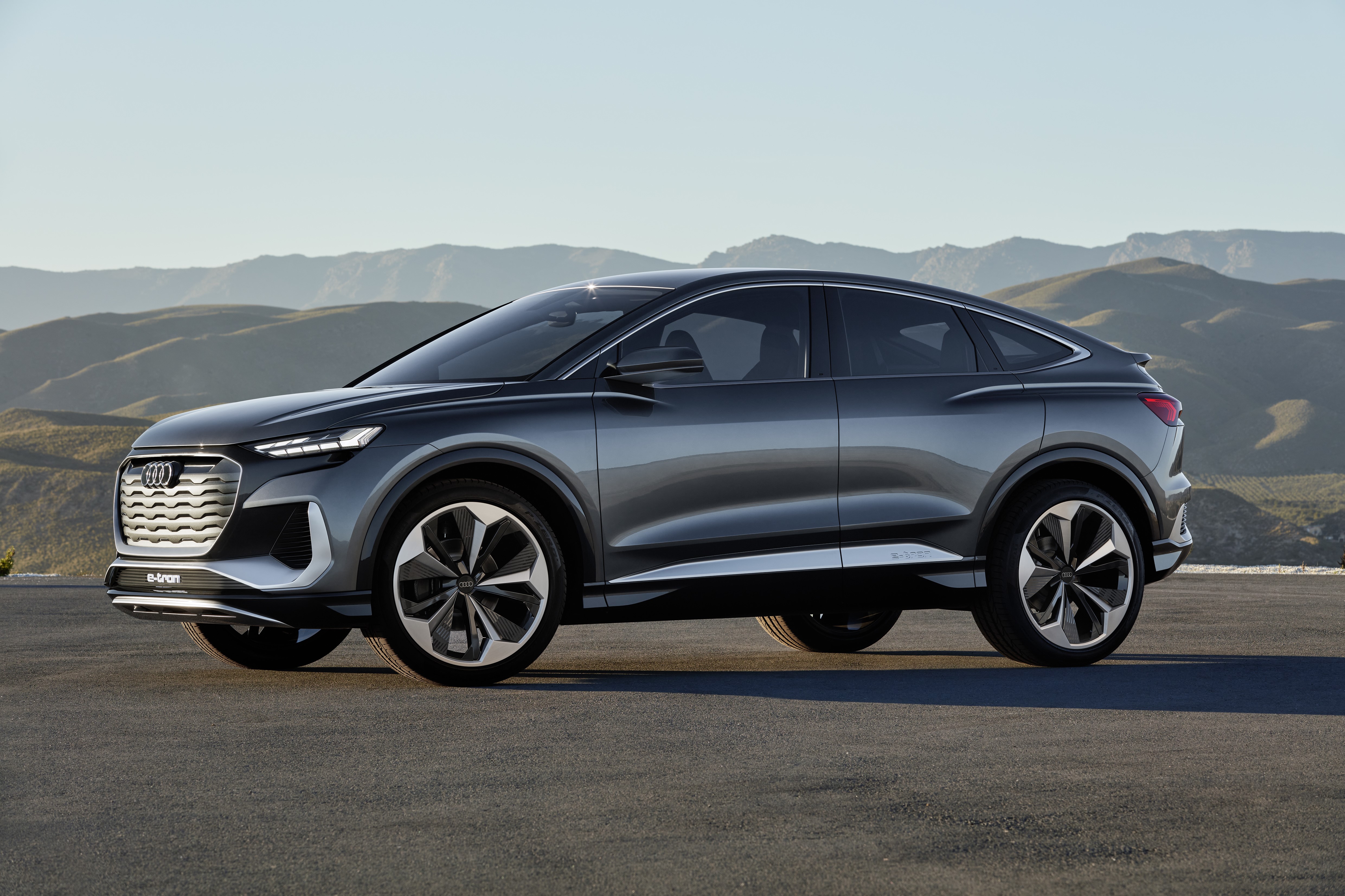 Audi Q4 Sportback e-tron Concept car HD Wallpaper