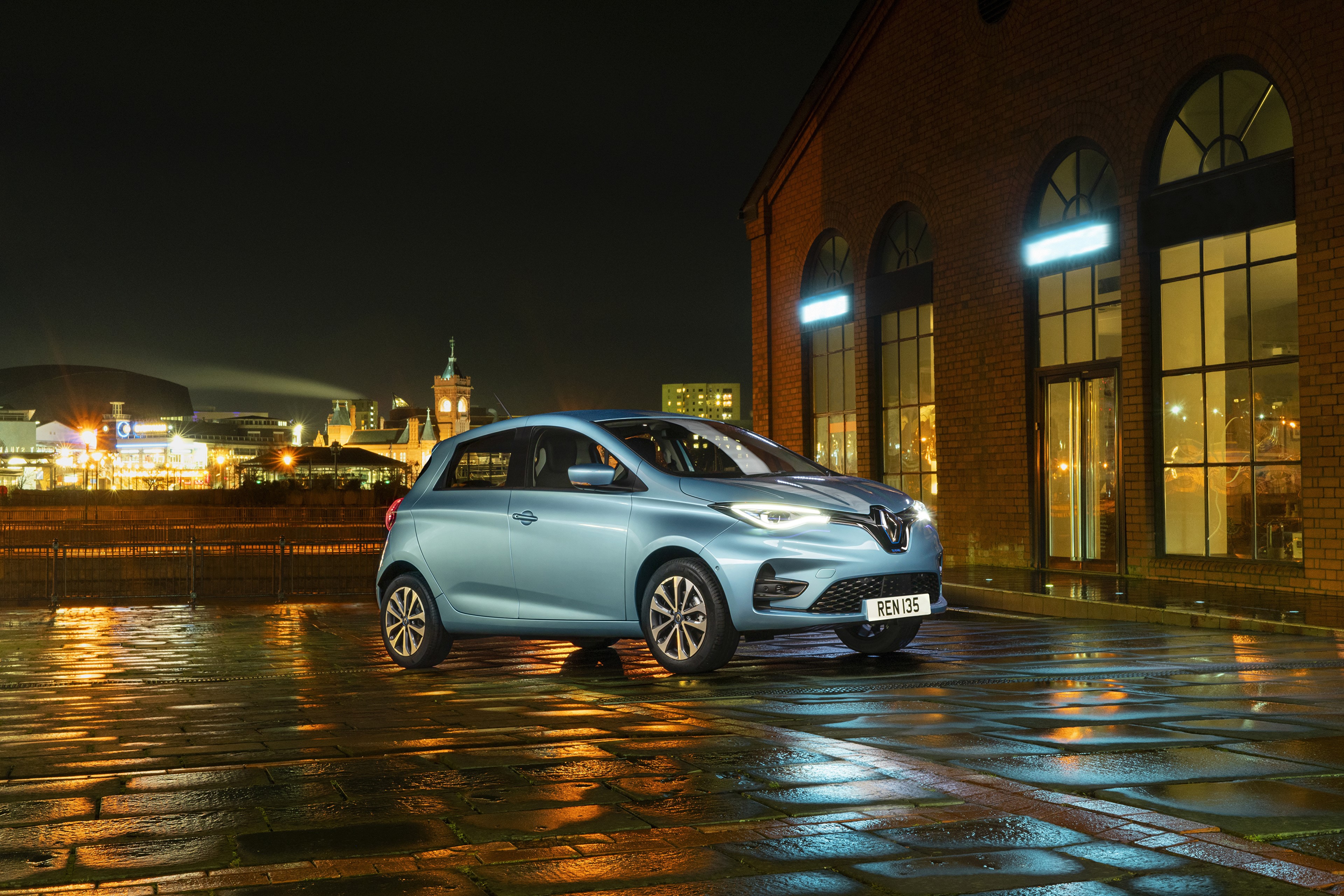 Renault Zoe 2020 Light Blue Car HD Wallpaper