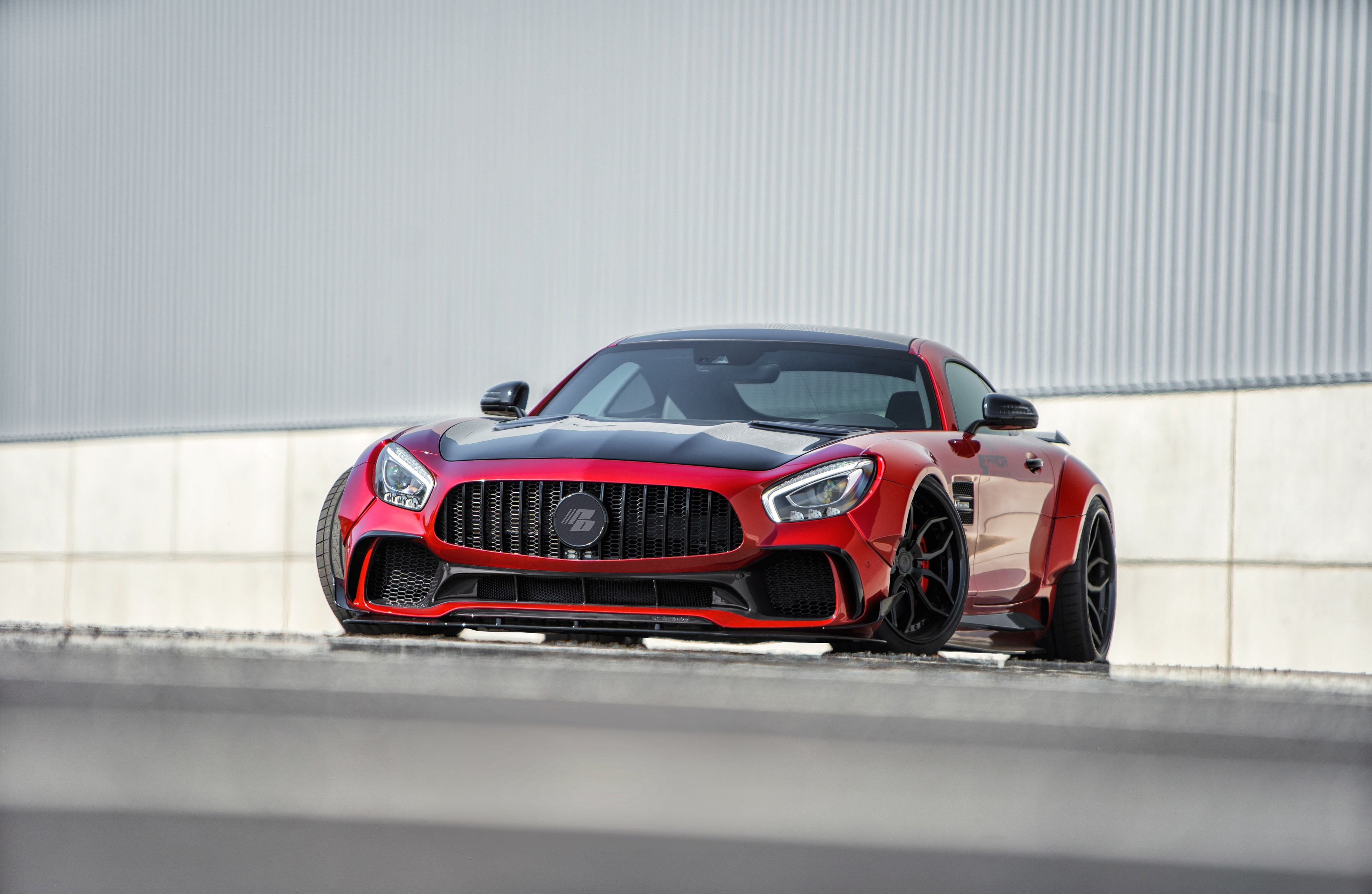 4K Mercedes-Benz AMG GT Red Metallic HD Wallpaper