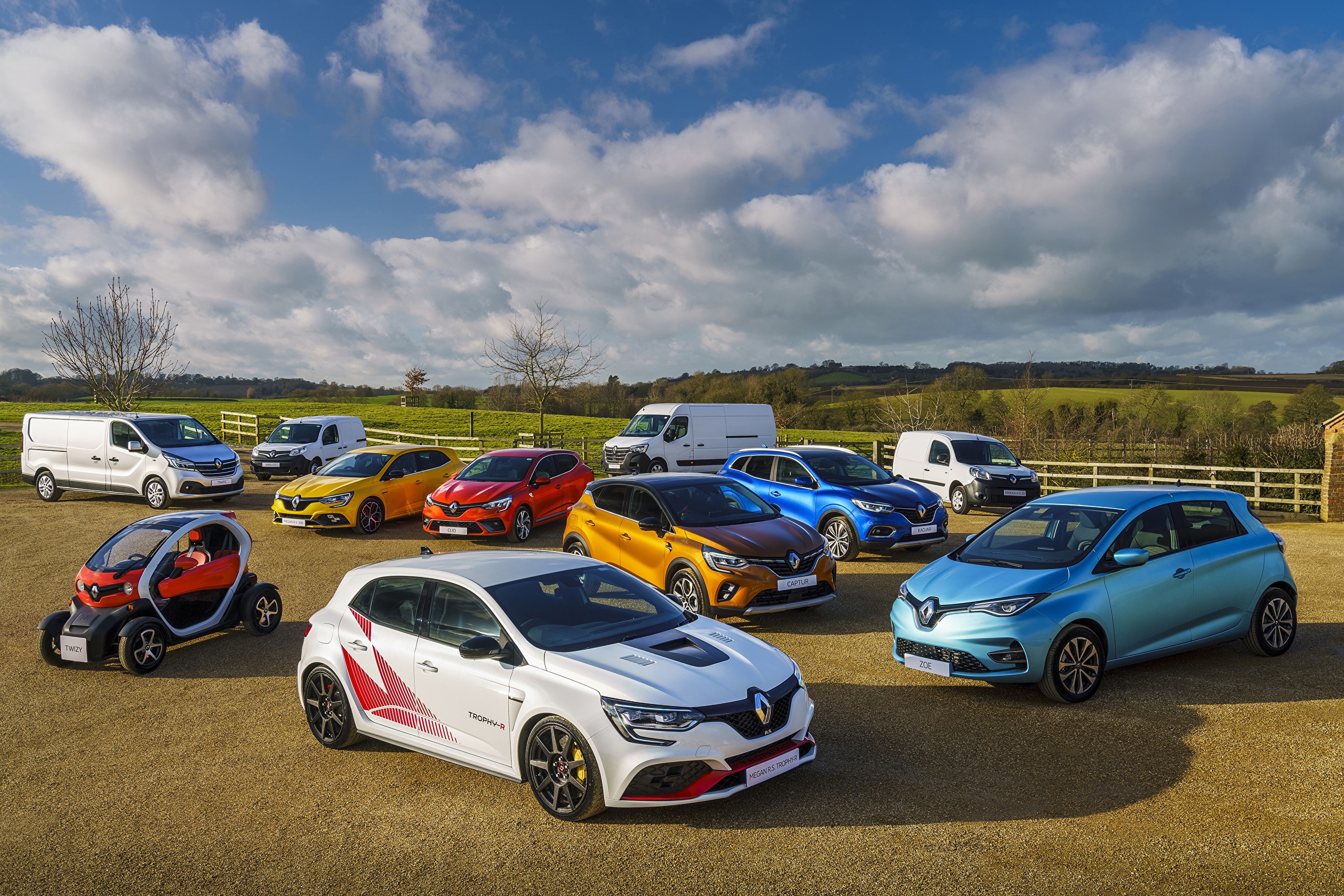 Renault Cars and Vans Collection Outdoors HD Wallpaper